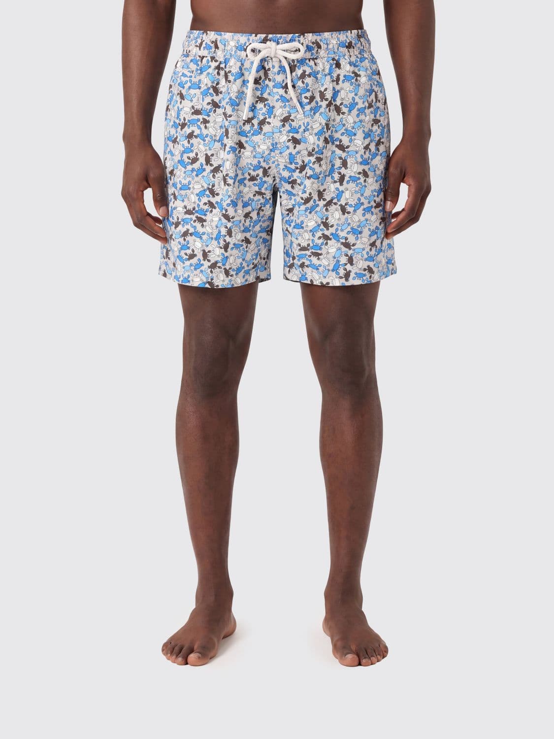 Mc2 Saint Barth Graphic Print Swim Shorts with Drawstring Waist