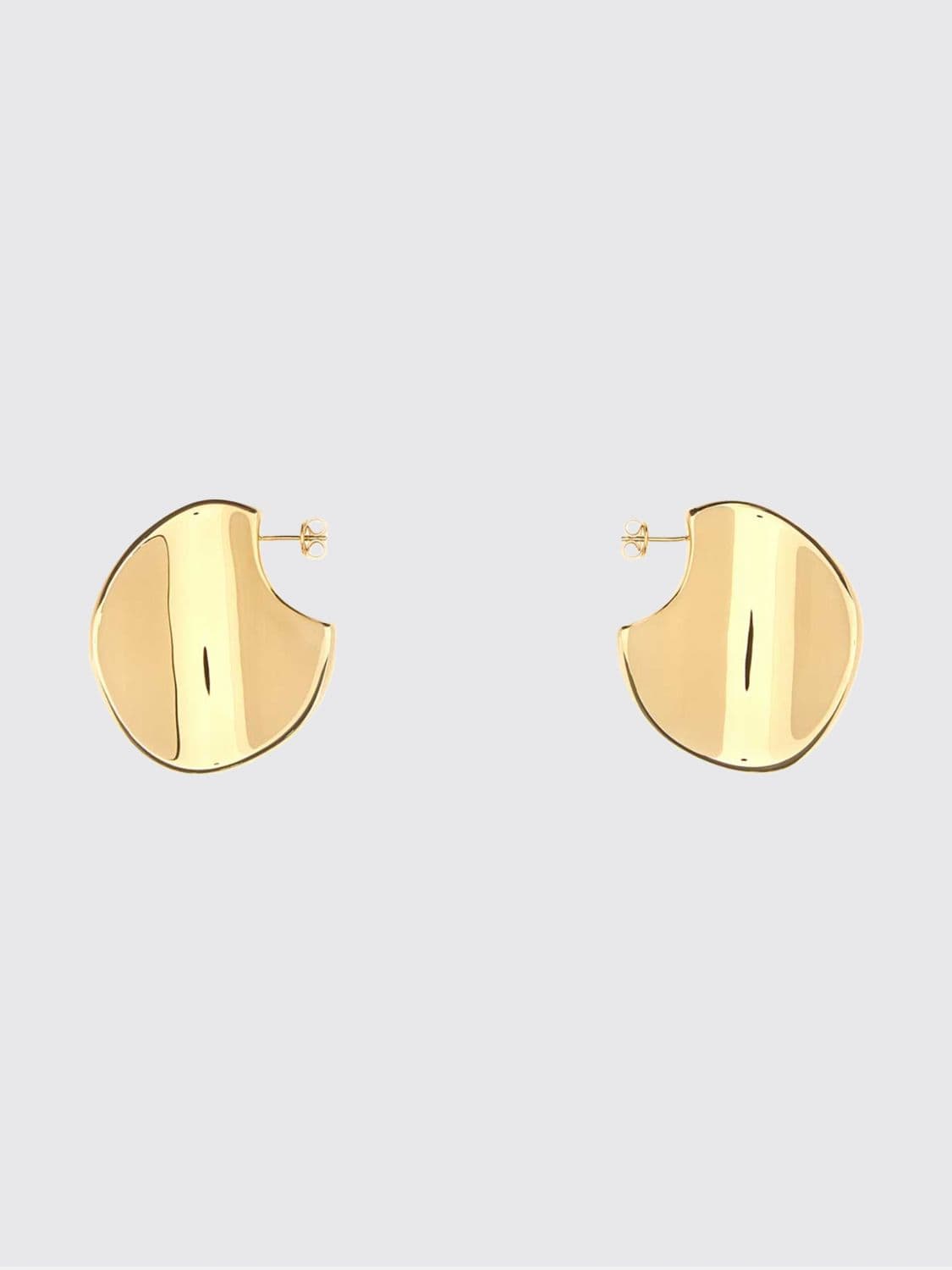 Bottega Veneta Disc Pendant Earrings in 18k Gold-Plated Sterling Silver