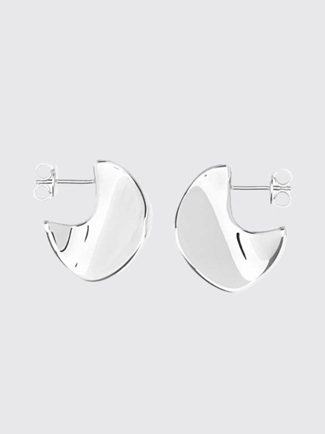 Bottega Veneta Disc Pendant Earrings in 925 Sterling Silver