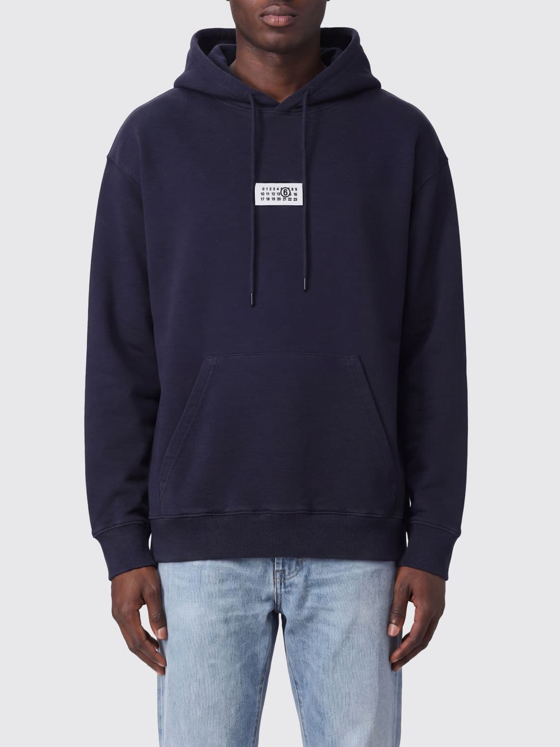 Mm6 Maison Margiela Cotton Hoodie with Numeric Logo