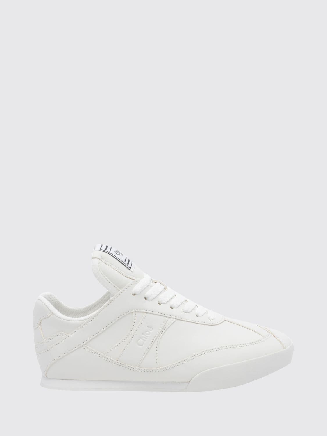 Chloé Kick Bicolor Suede and Smooth Leather Low-Top Sneakers