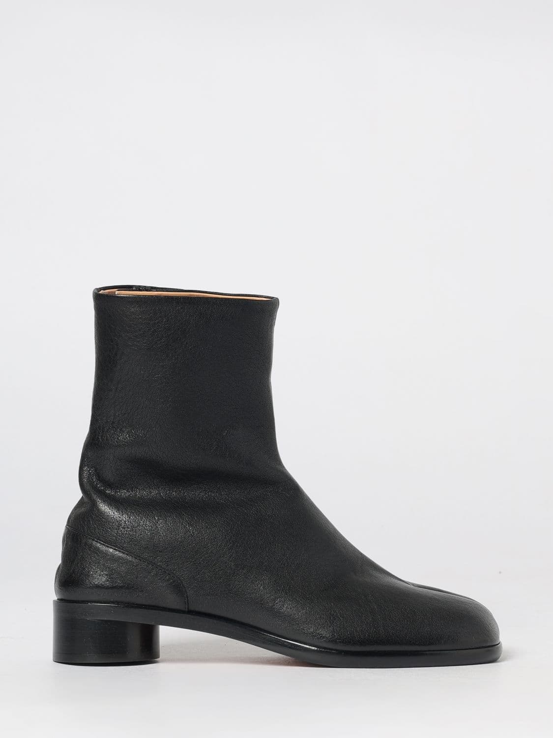 Maison Margiela Tabi Ankle Boots in Sheepskin Leather with Side Closure