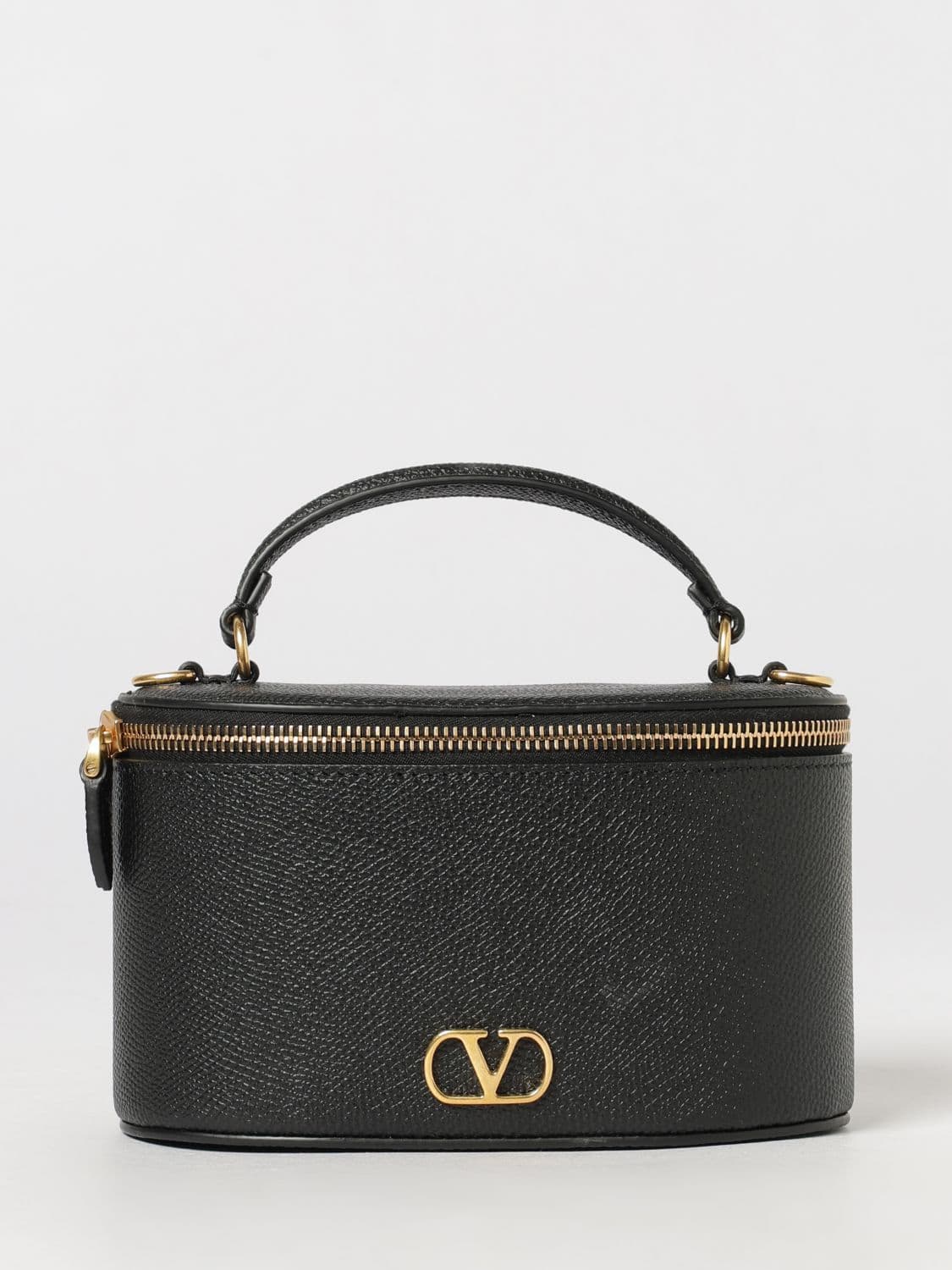 Valentino Garavani Vanity Mini Bag in Grained Leather with VLogo Signature · OS