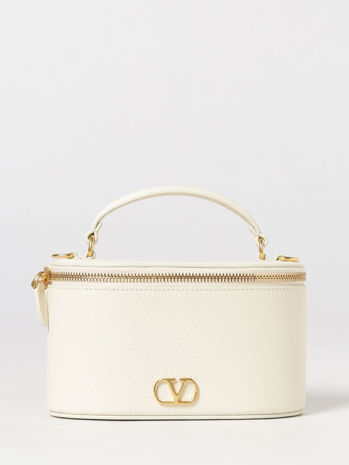 Valentino Garavani Vanity Mini Bag in Grained Leather with VLogo Signature · OS