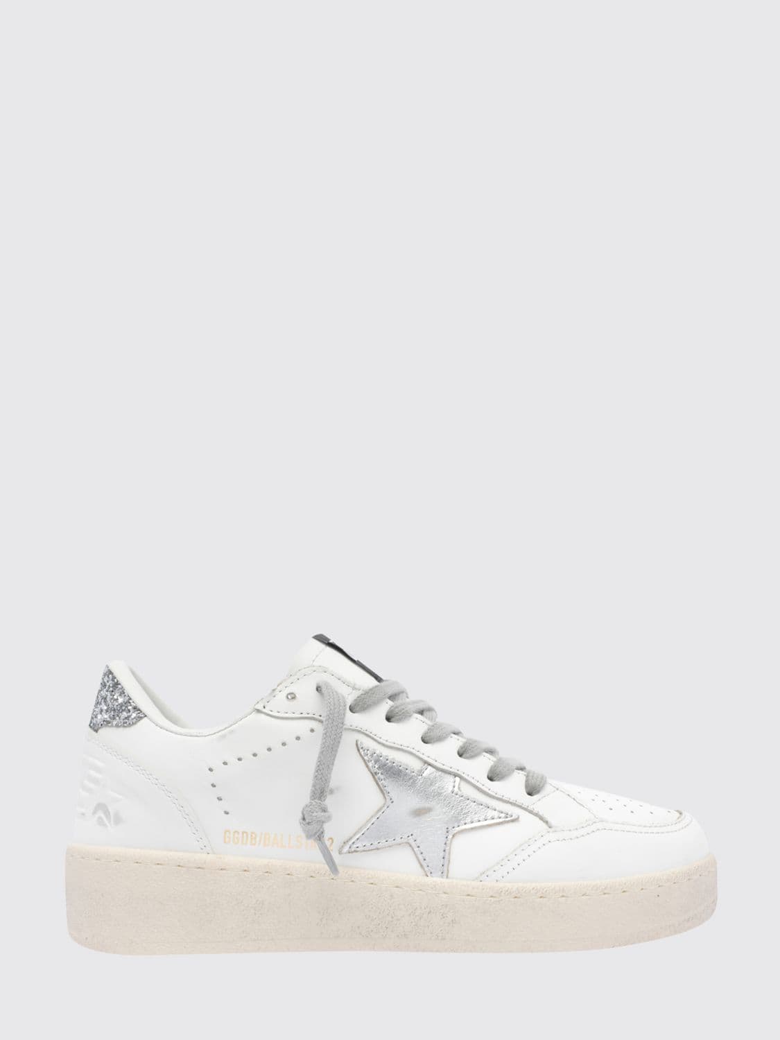 Golden Goose Ball Star 2 Distressed Leather and Mesh Sneakers