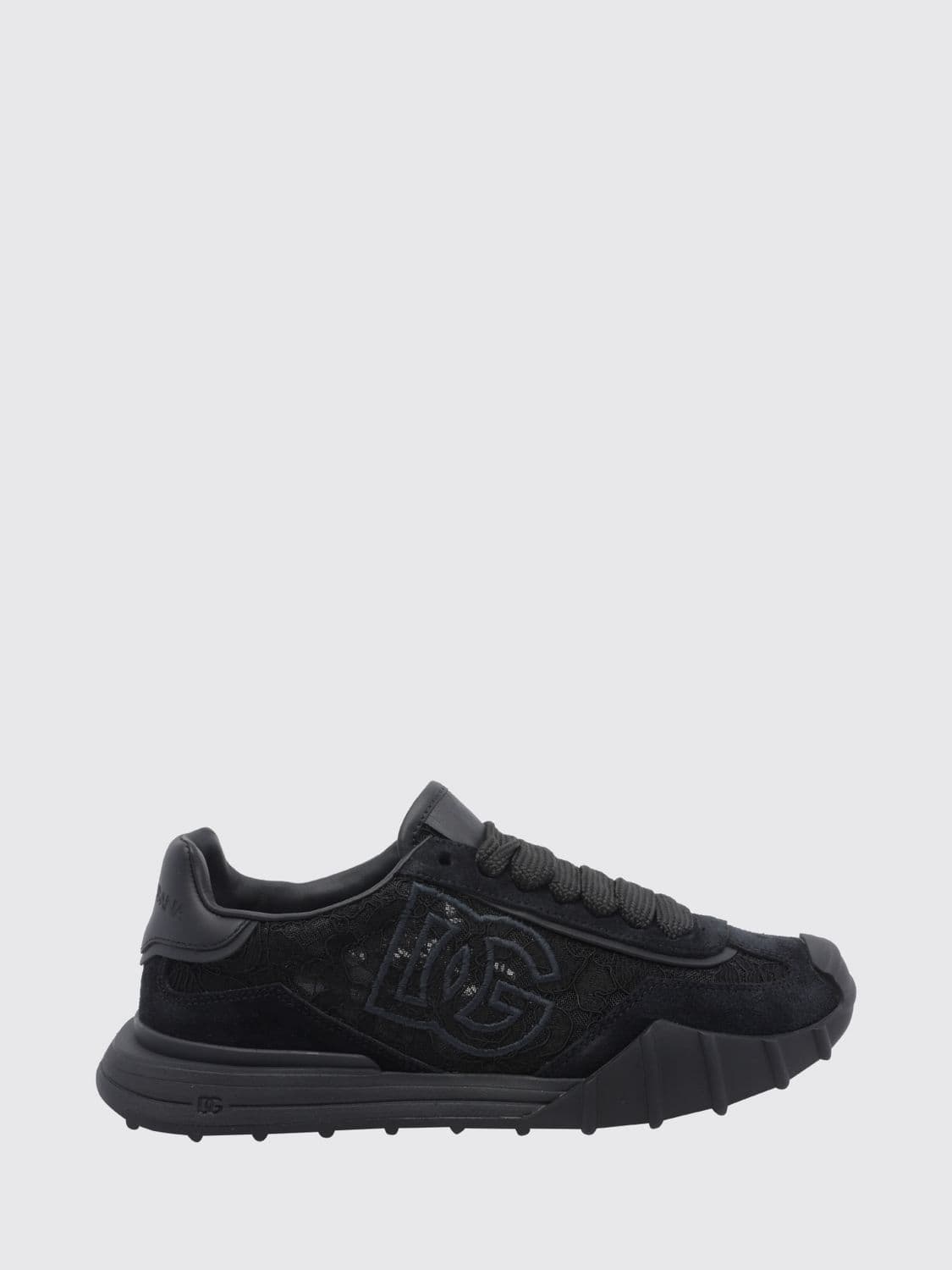 Dolce & Gabbana DG Athletic Low-Top Sneakers in Lace and Suede