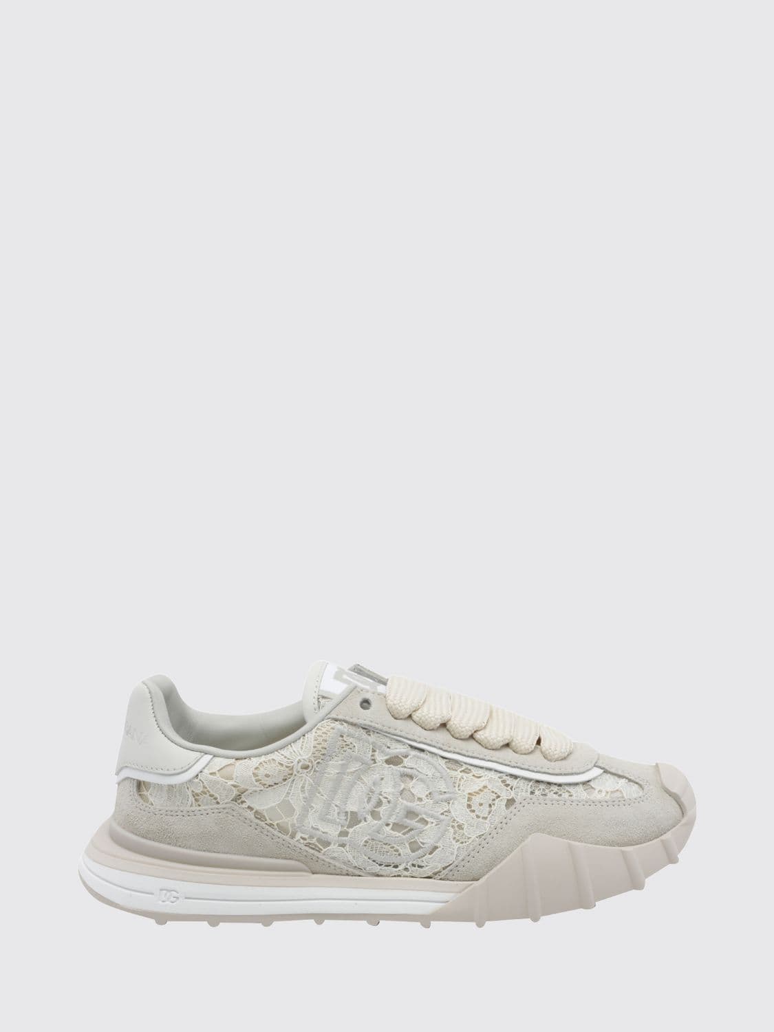 Dolce & Gabbana DG Athletic Low-Top Sneakers in Lace and Suede