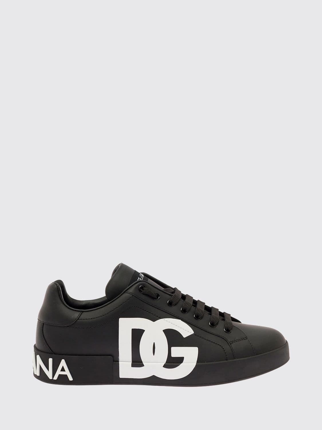 Dolce & Gabbana Portofino DG Monogram Calfskin Sneakers