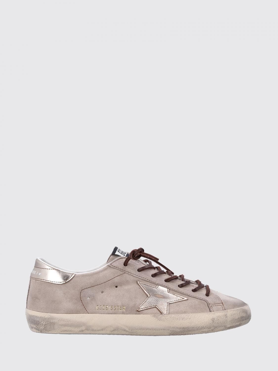 Golden Goose Super-Star Distressed Suede Leather Sneakers