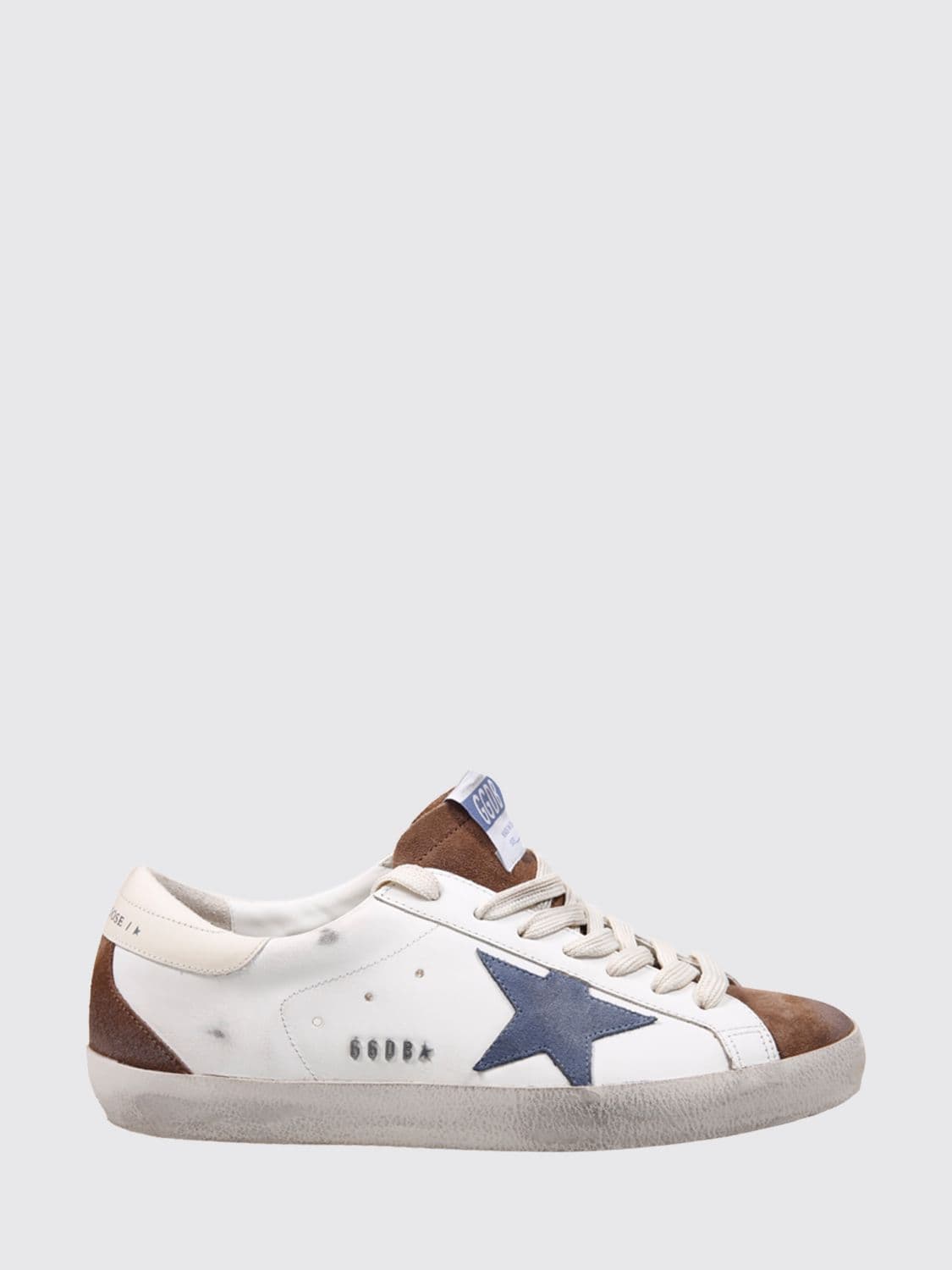 Golden Goose Super-Star Distressed Suede and Leather Sneakers
