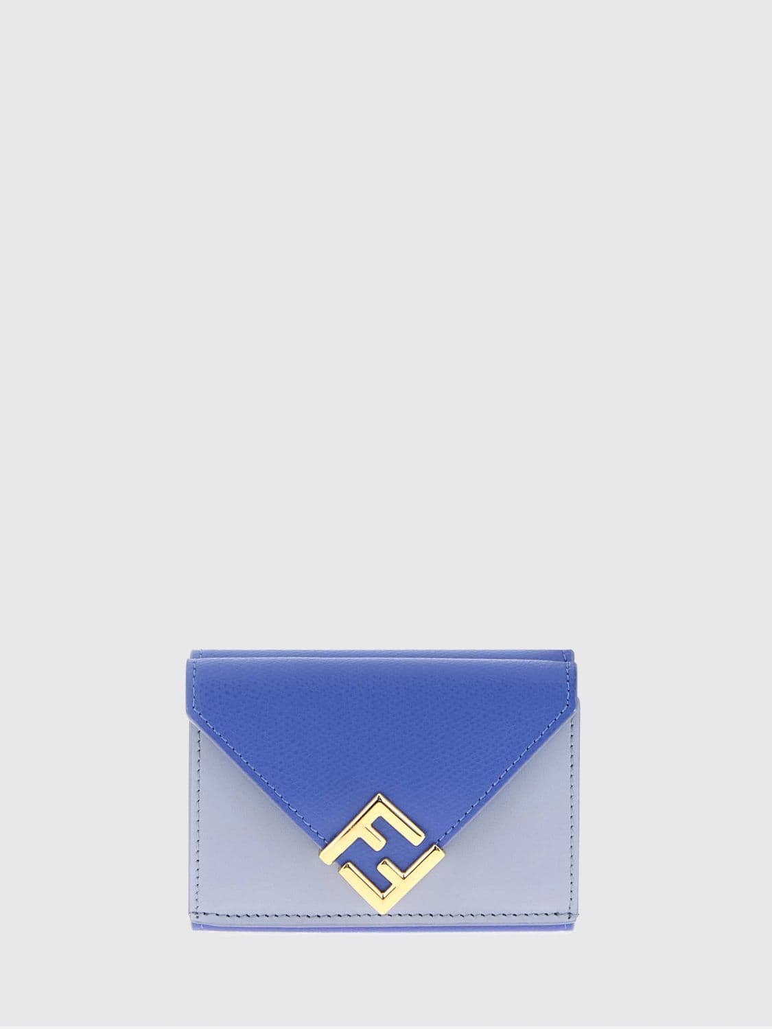 Fendi FF Diamonds Grained Leather Tri-Fold Wallet with Monogram · OS