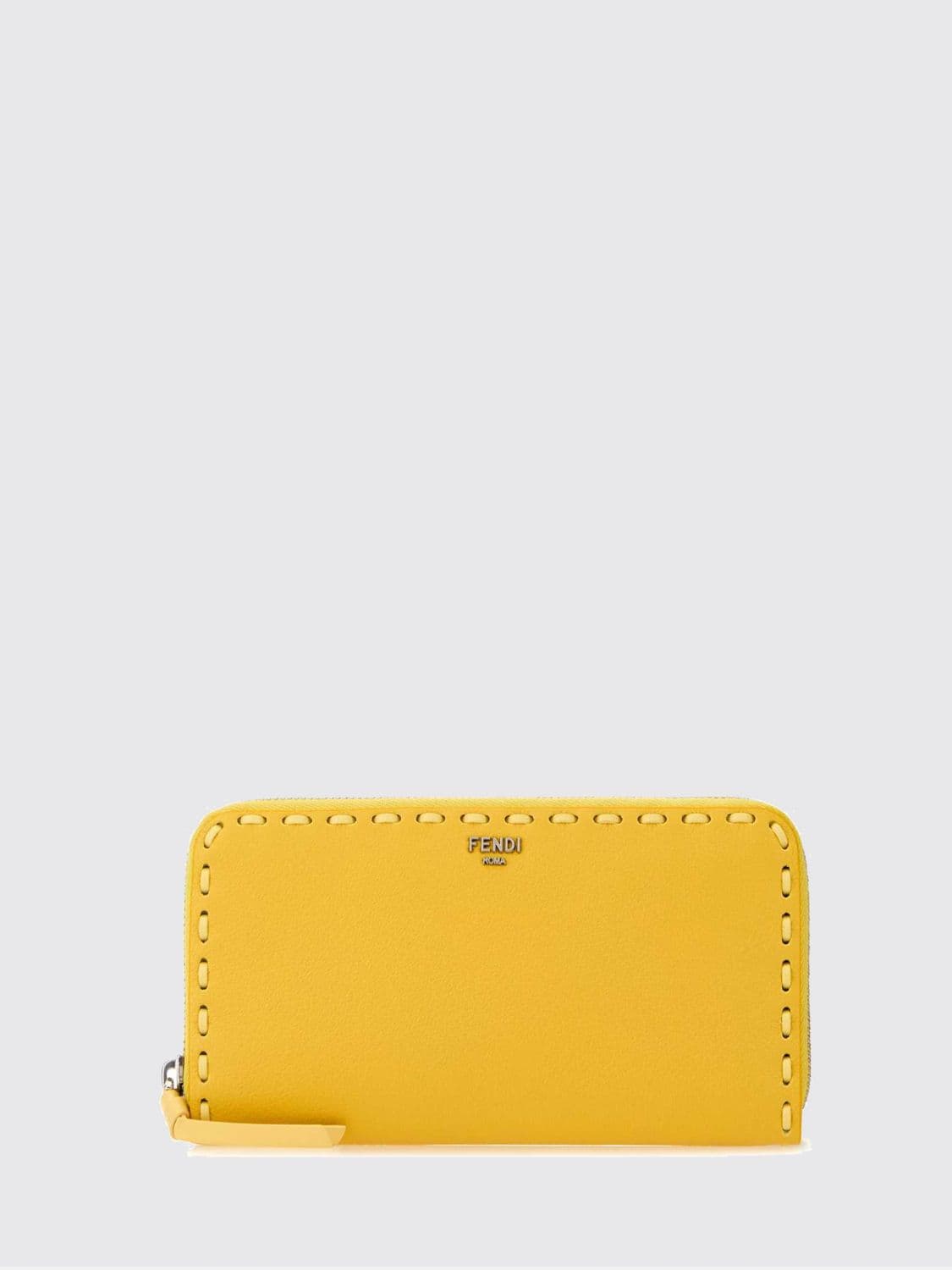 Fendi Selleria Continental Zip-Around Calfskin Wallet