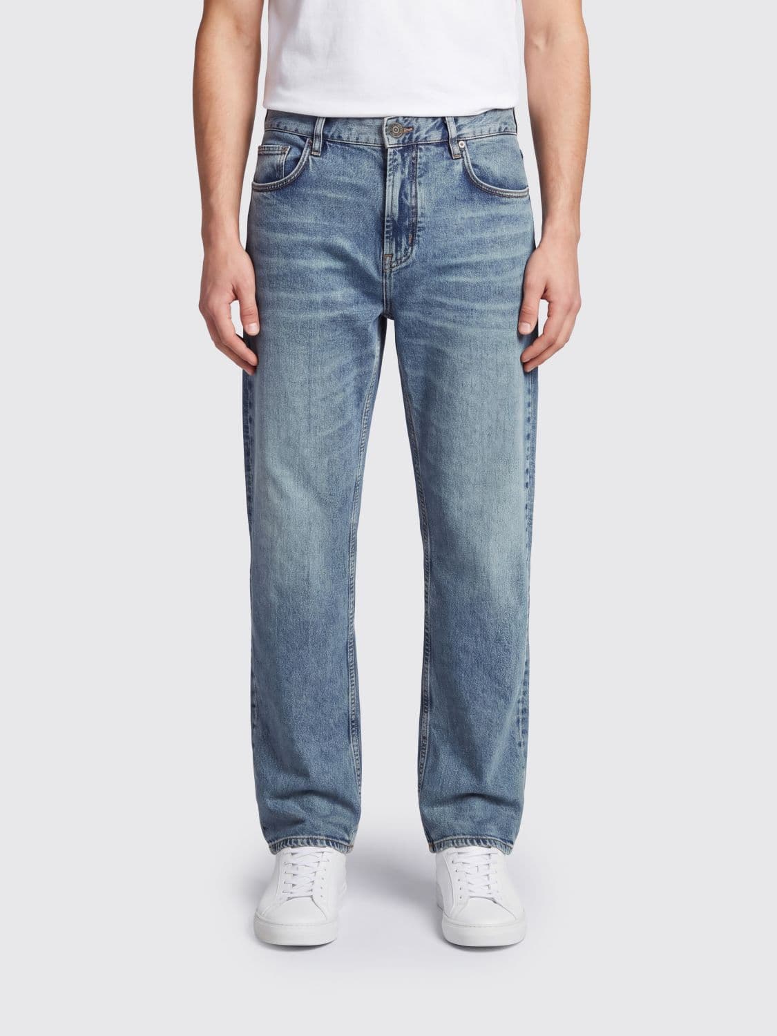 Emporio Armani J76 Straight-Leg 5-Pocket Denim Jeans