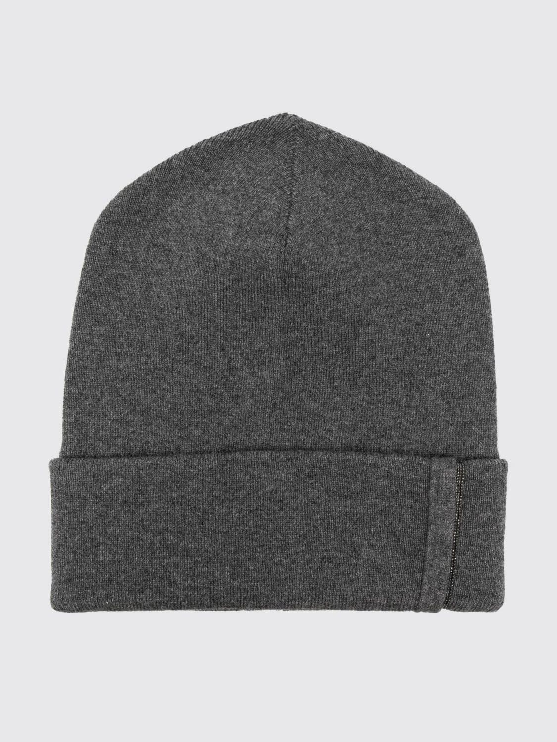 Brunello Cucinelli Cuffed Pure Cashmere Beanie with Monili Embellishment
