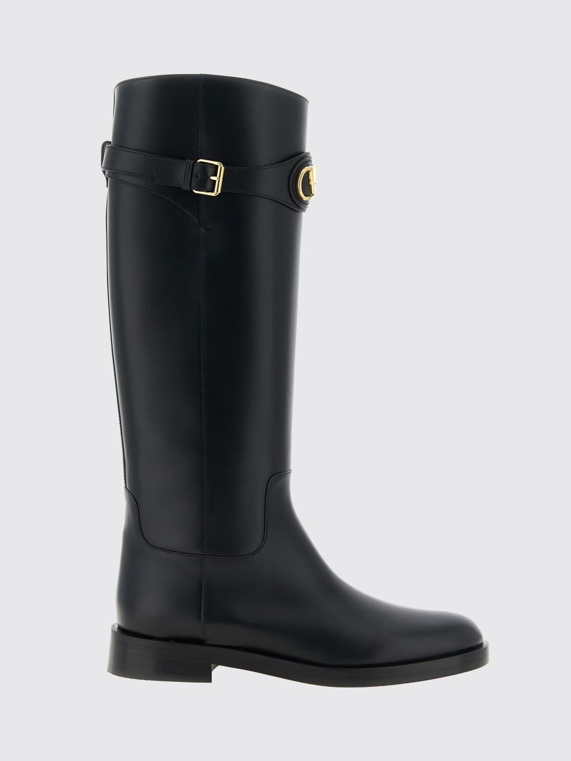 Valentino Garavani Knee-High VLogo Signature Boots in Calfskin Leather
