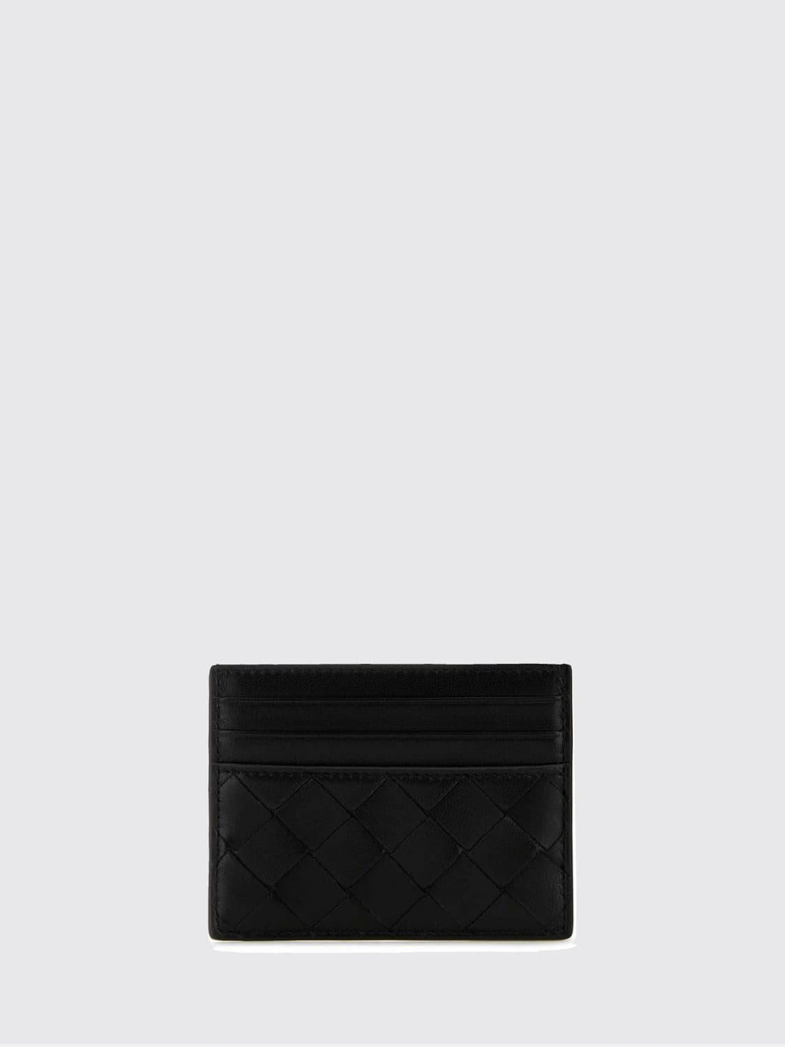 Bottega Veneta Flat Woven Nappa Calfskin Card Holder with 7 Slots