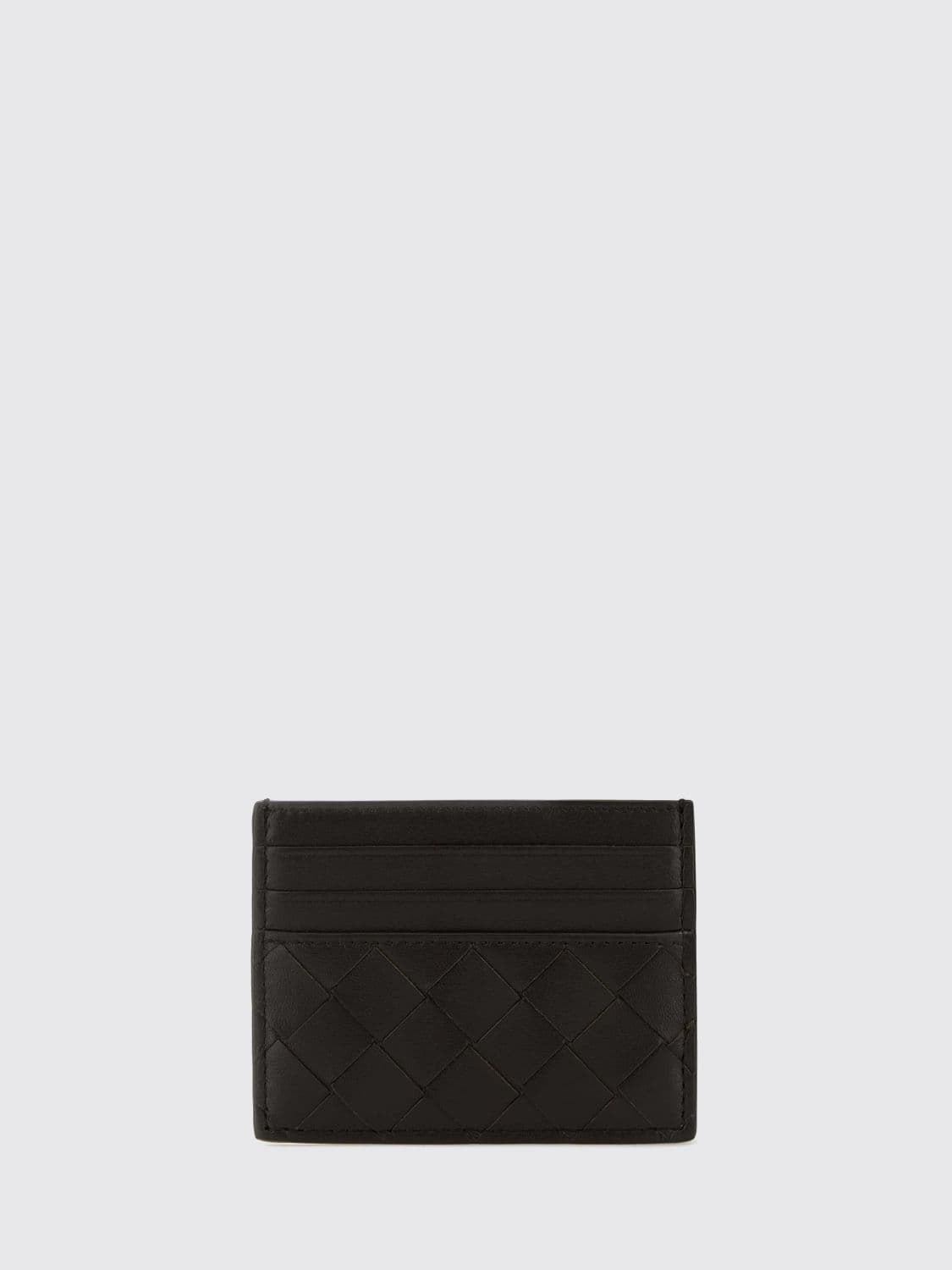 Bottega Veneta Flat Woven Nappa Calfskin Card Holder with 7 Slots
