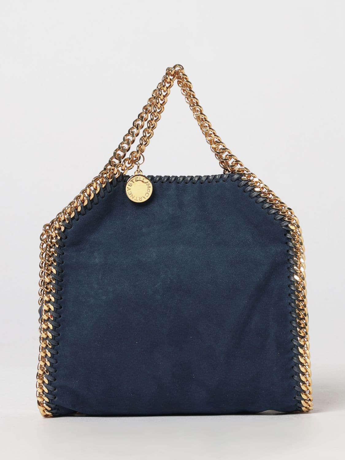 Stella Mccartney Falabella Mini Synthetic Leather Bag with Chain Trims