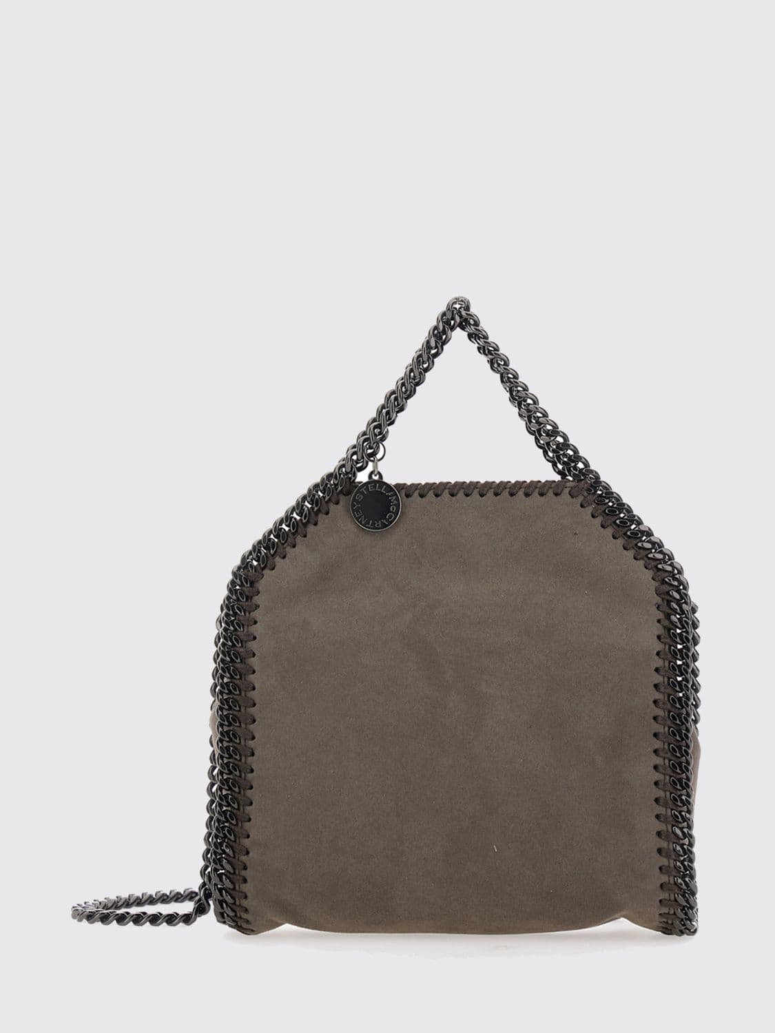 Stella Mccartney Falabella Mini Synthetic Leather Bag with Chain Trims