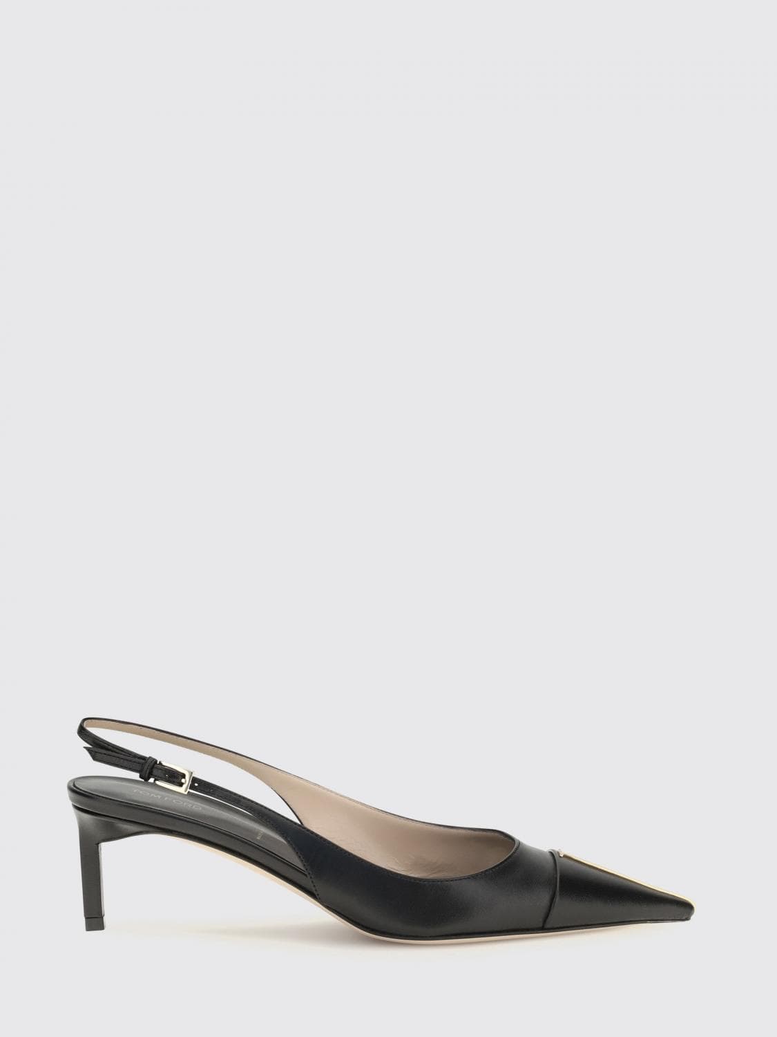 Tom Ford Calf Leather Slingback Pumps with Stiletto Heel