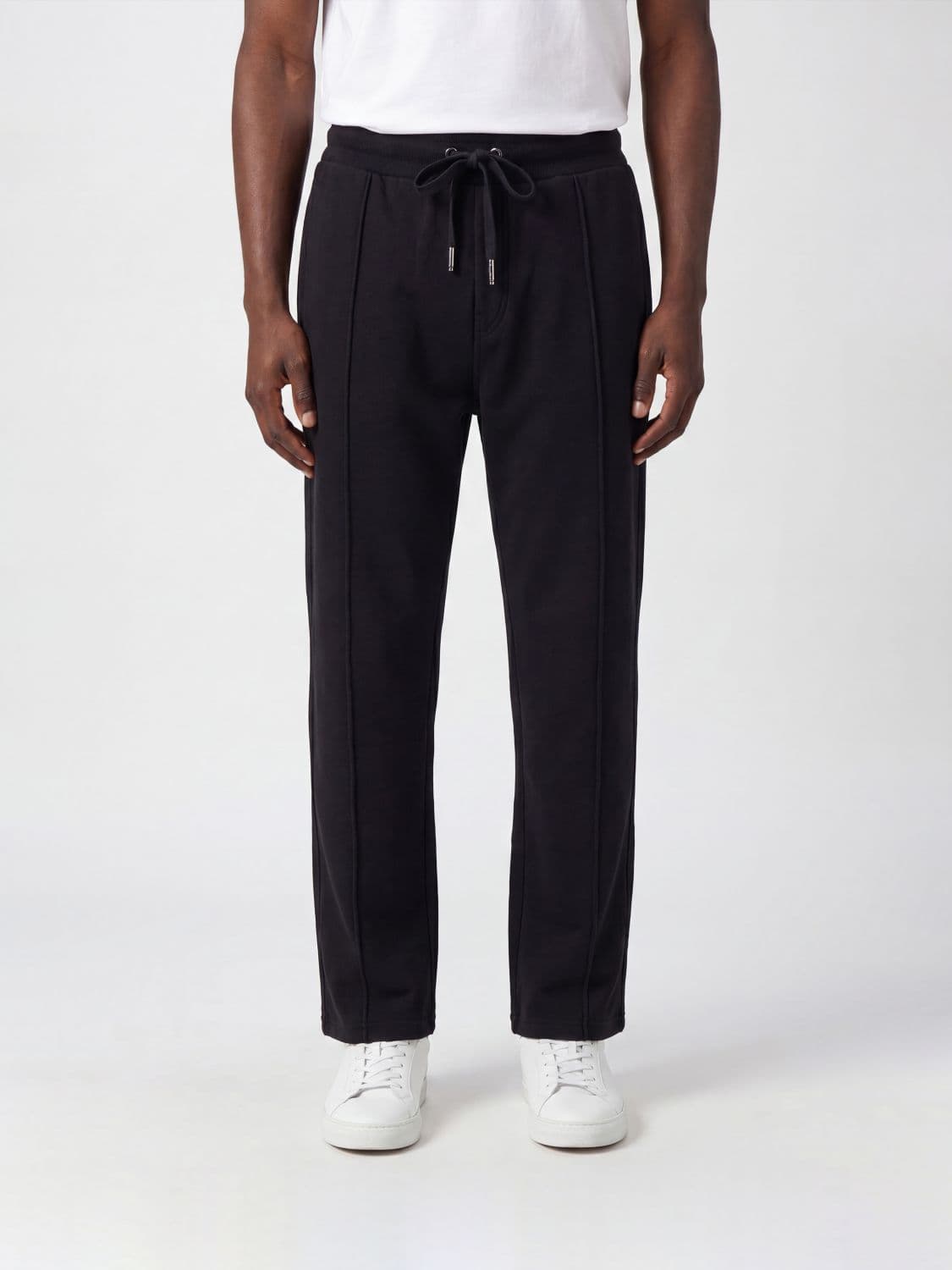Dolce & Gabbana Cotton Jogging Trousers with Drawstring and Slit Pockets