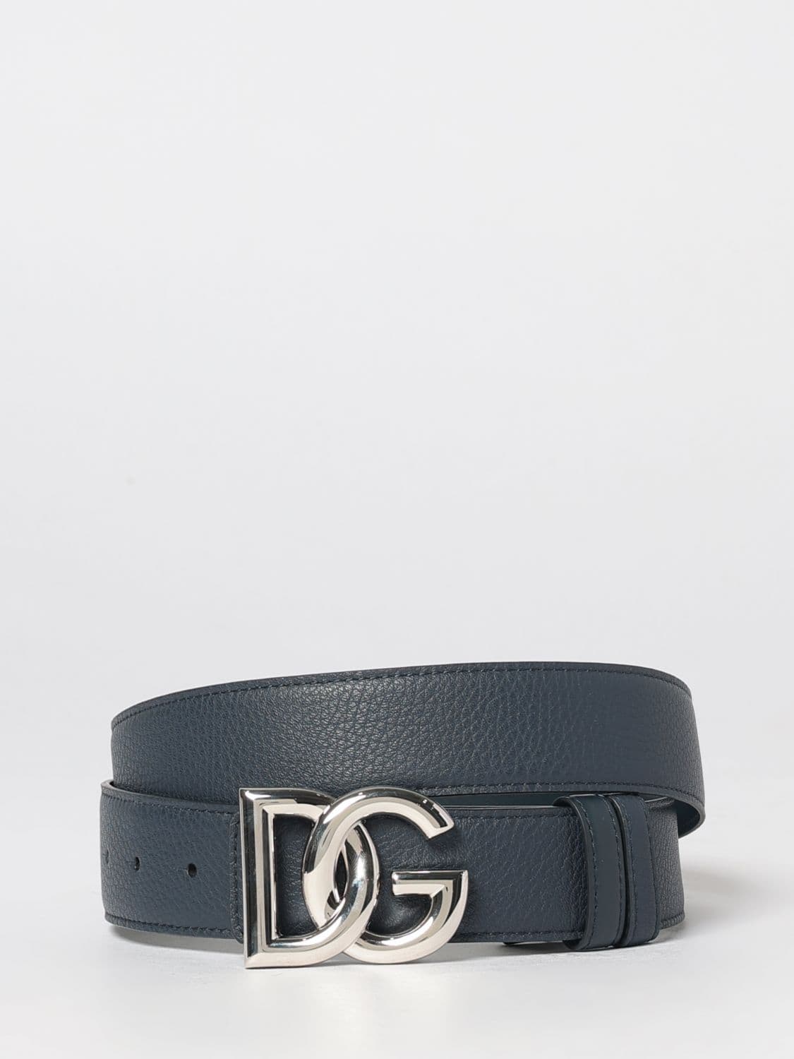 Dolce & Gabbana Reversible Calf Leather Belt with DG Monogram Buckle