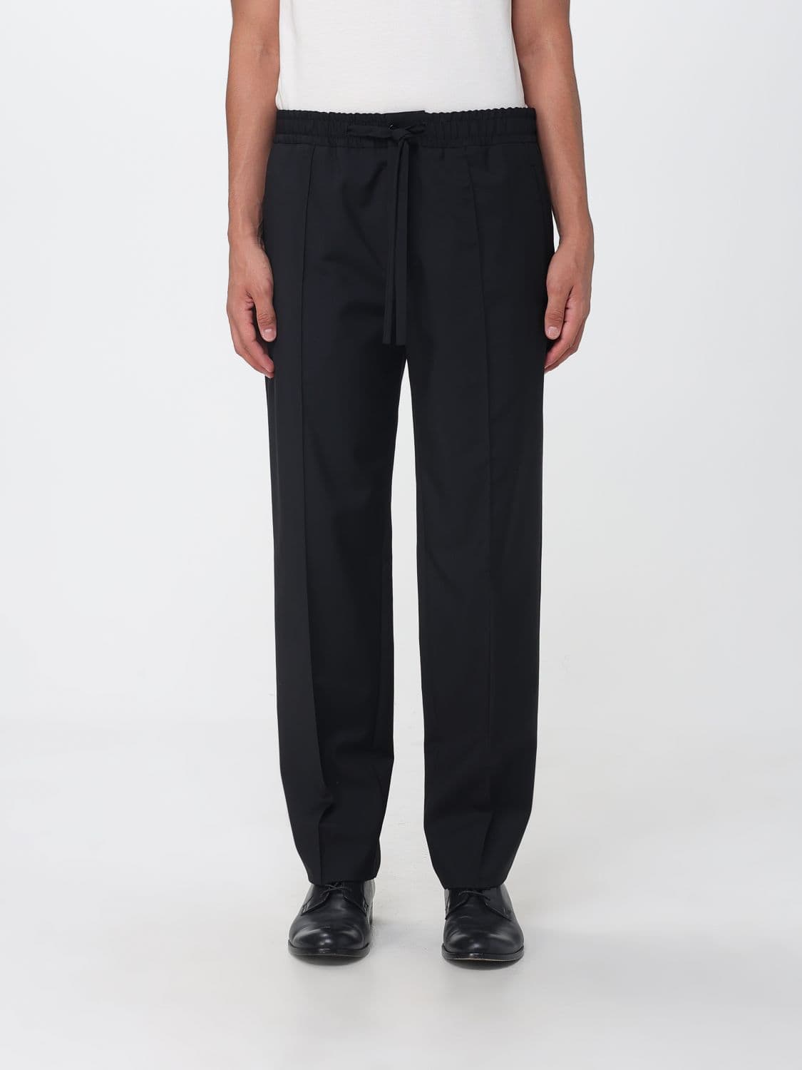 Valentino Garavani Twill Trousers with Elasticated Drawstring Waist