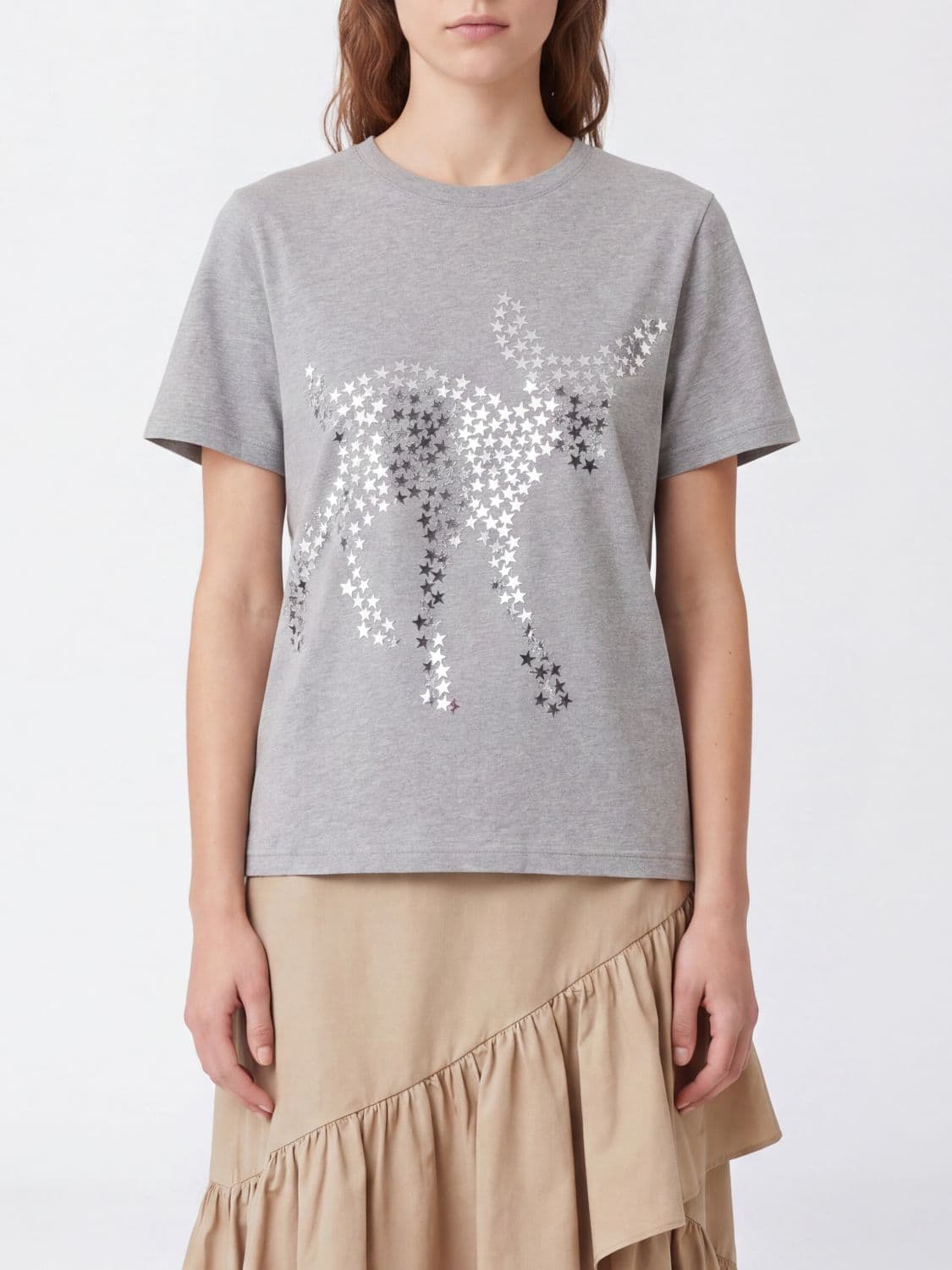 Jw Anderson All-Over Star Graphic Print Cotton T-Shirt