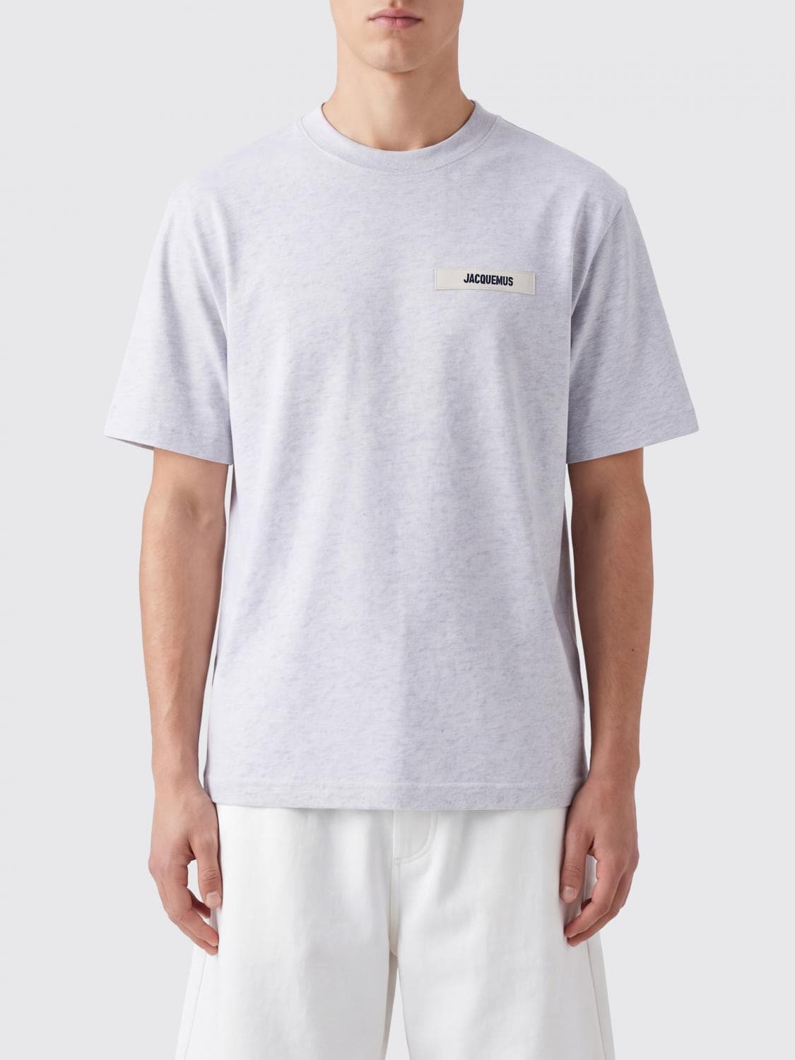 Jacquemus Contrast Appliqué Logo Cotton Crew-Neck T-Shirt