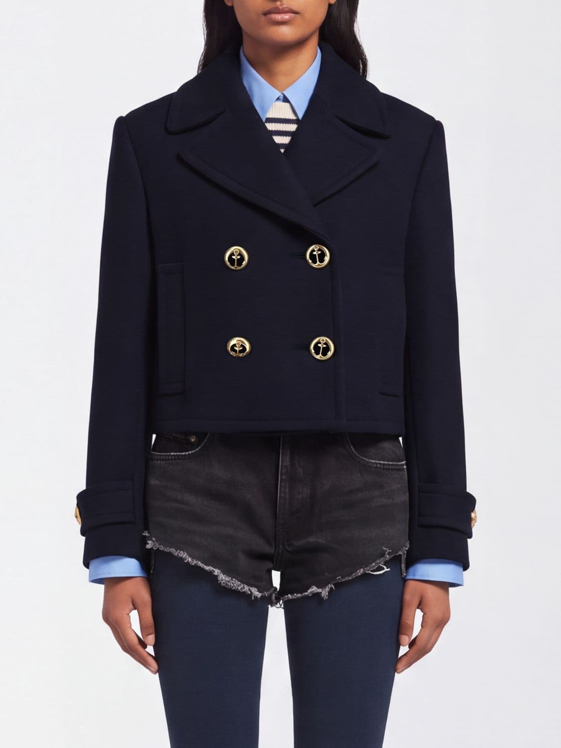 Balenciaga Coat Woman color Blue