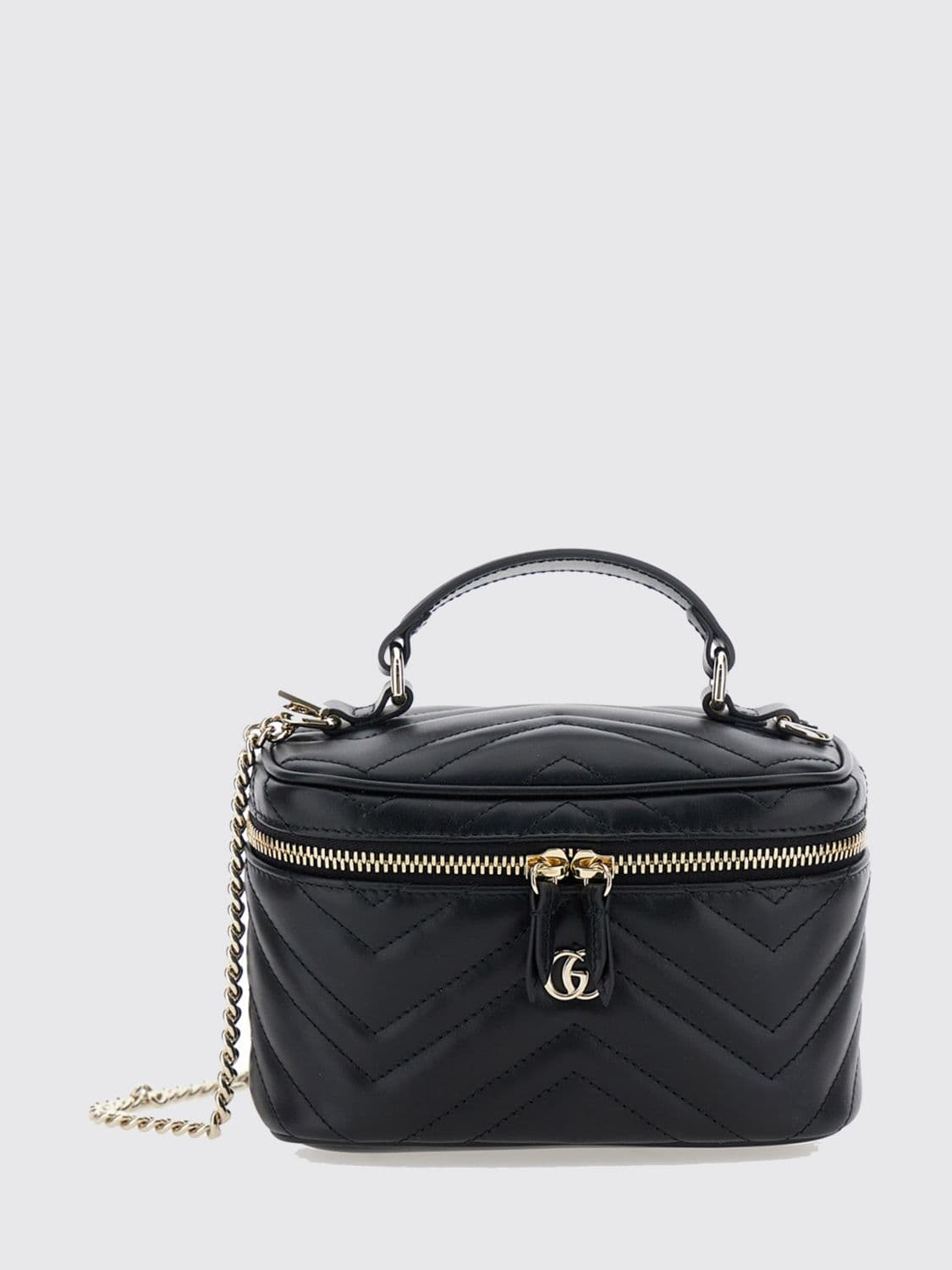 Gucci GG Marmont Mini Handbag in Chevron Matelassé Nappa Leather · OS