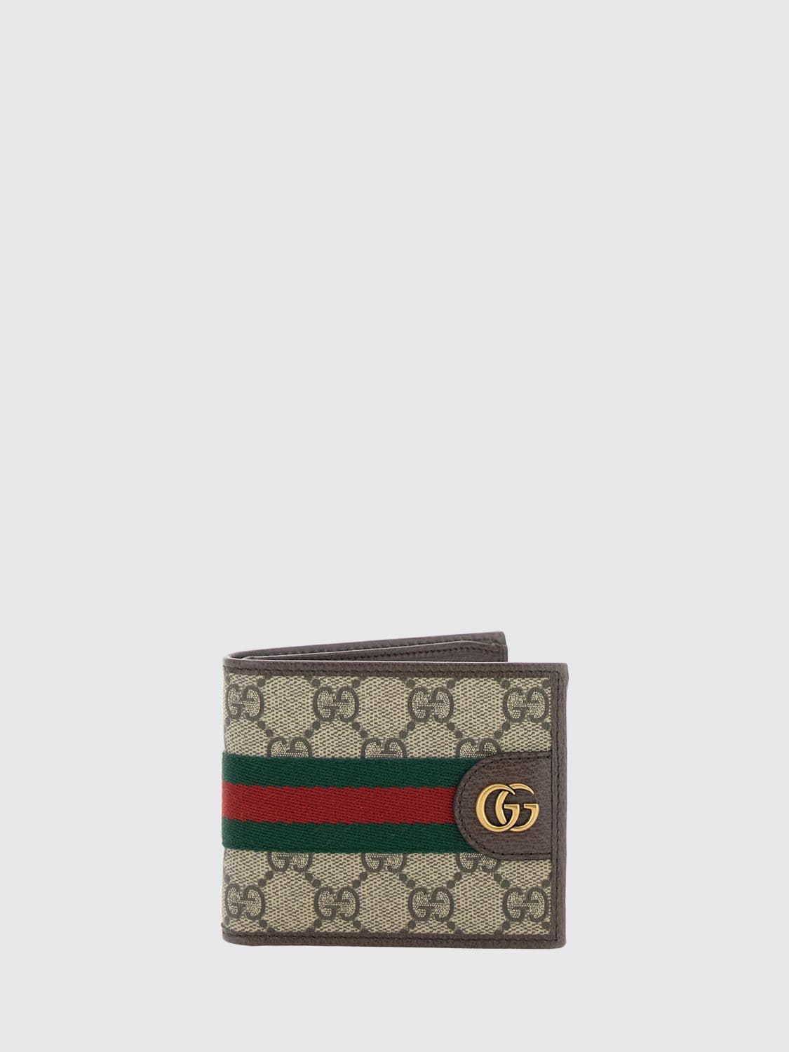 Gucci Ophidia GG Supreme Fabric Wallet with Web Stripe · OS