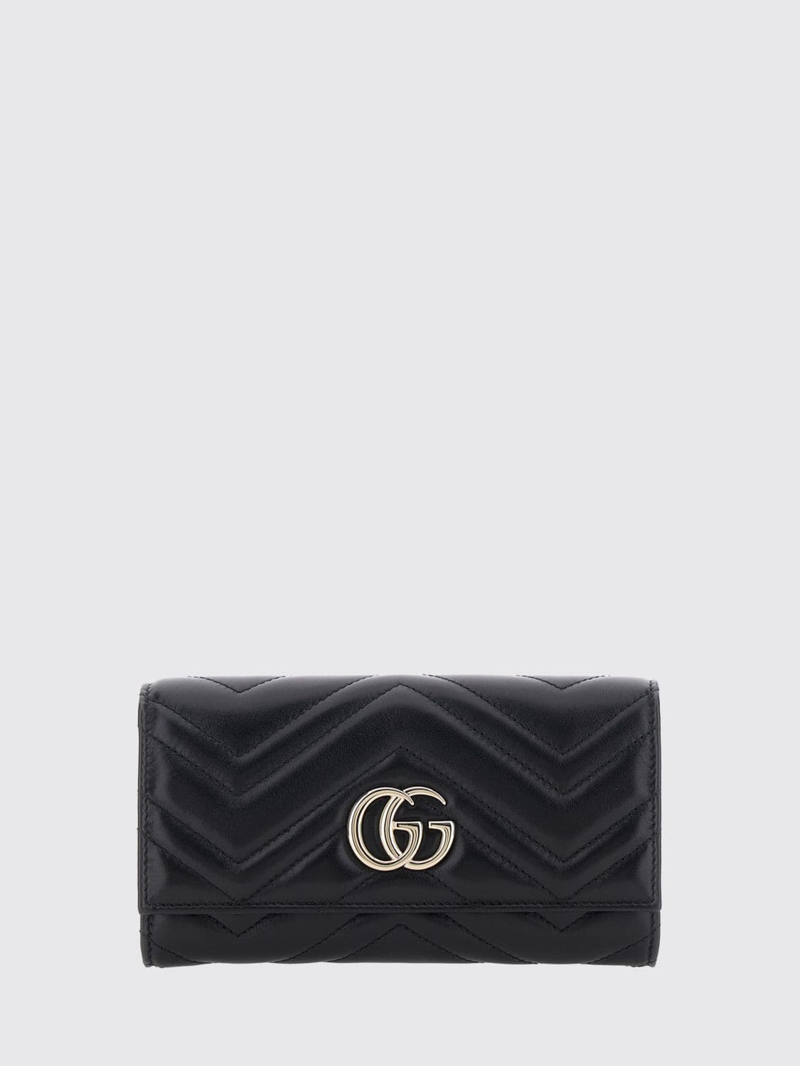 Gucci GG Marmont Chevron Matelassé Nappa Continental Wallet
