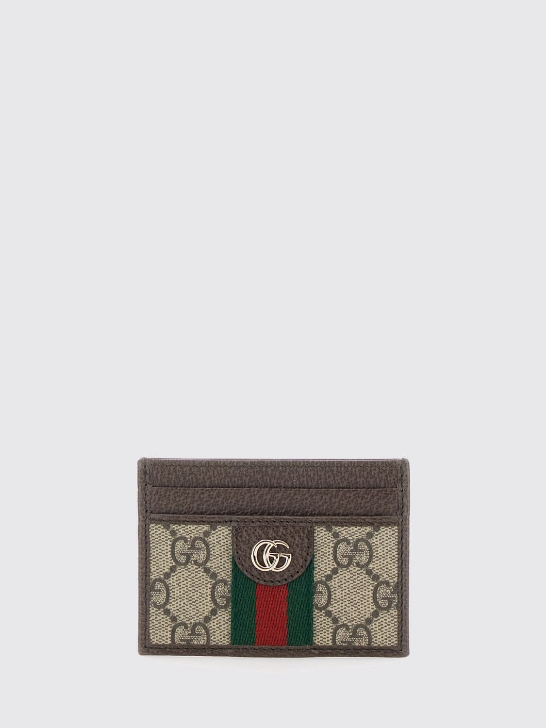 Gucci Flat Card Holder in GG Supreme Fabric with Five Card Slots · OS