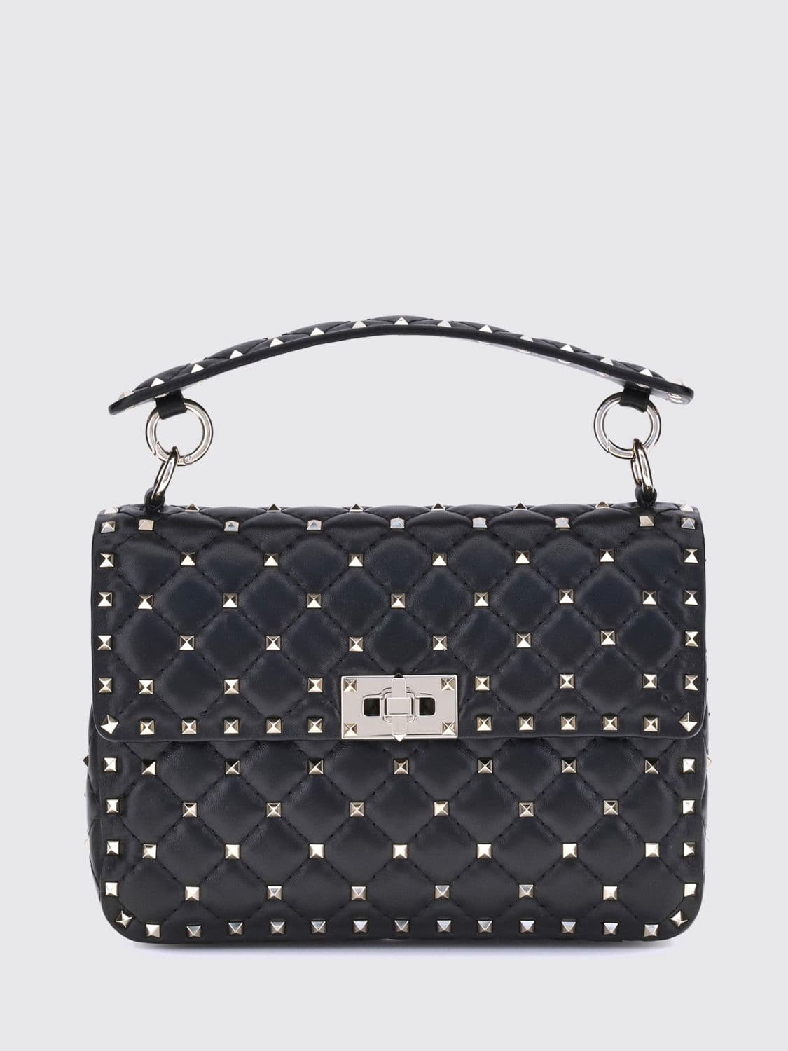 Valentino Garavani Rockstud Spike Mini Handbag in Quilted Nappa with Studs