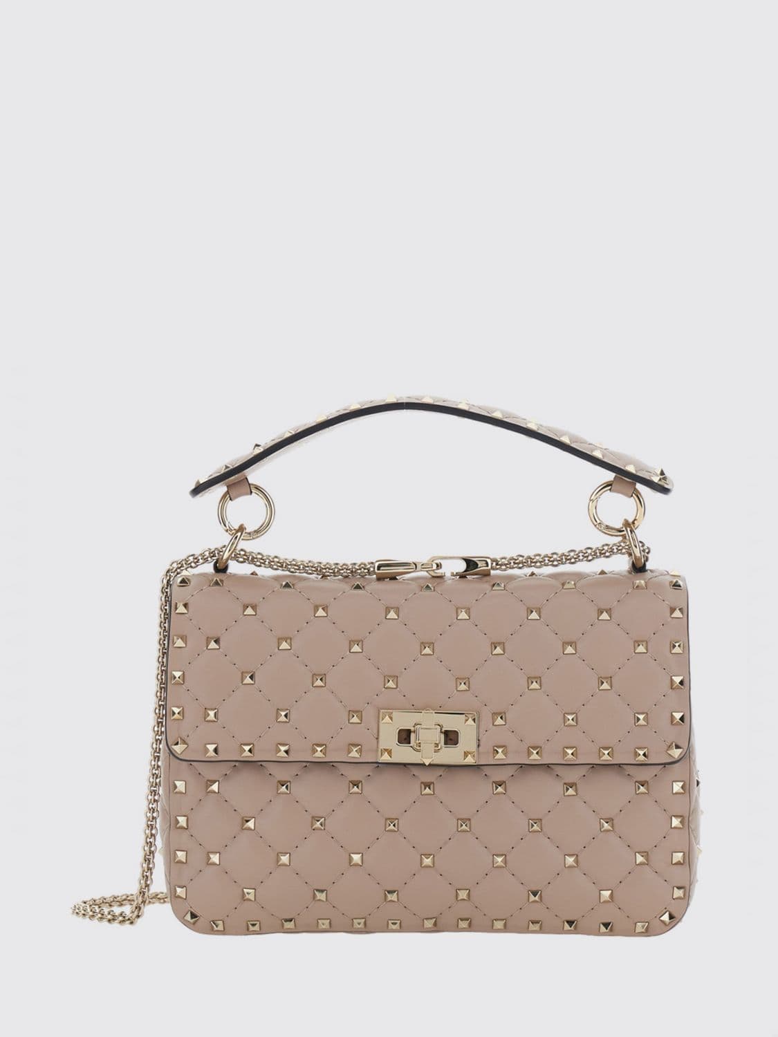 Valentino Garavani Rockstud Spike Mini Handbag in Quilted Nappa with Studs