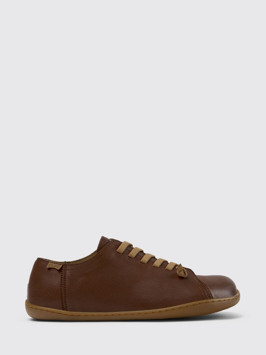 Camper Peu Smooth Leather Slip-On Trainers with Elasticated Laces