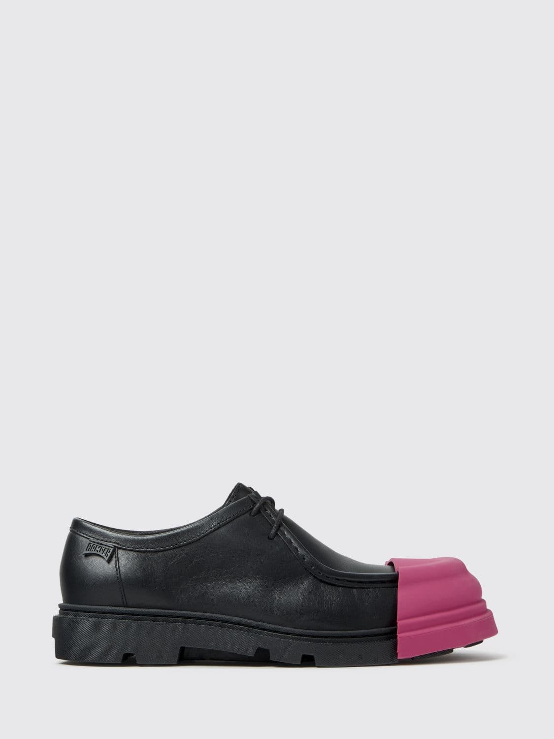 Camper Junction Bicolour Calfskin Leather Lace-Up Shoes with Rubber Toe