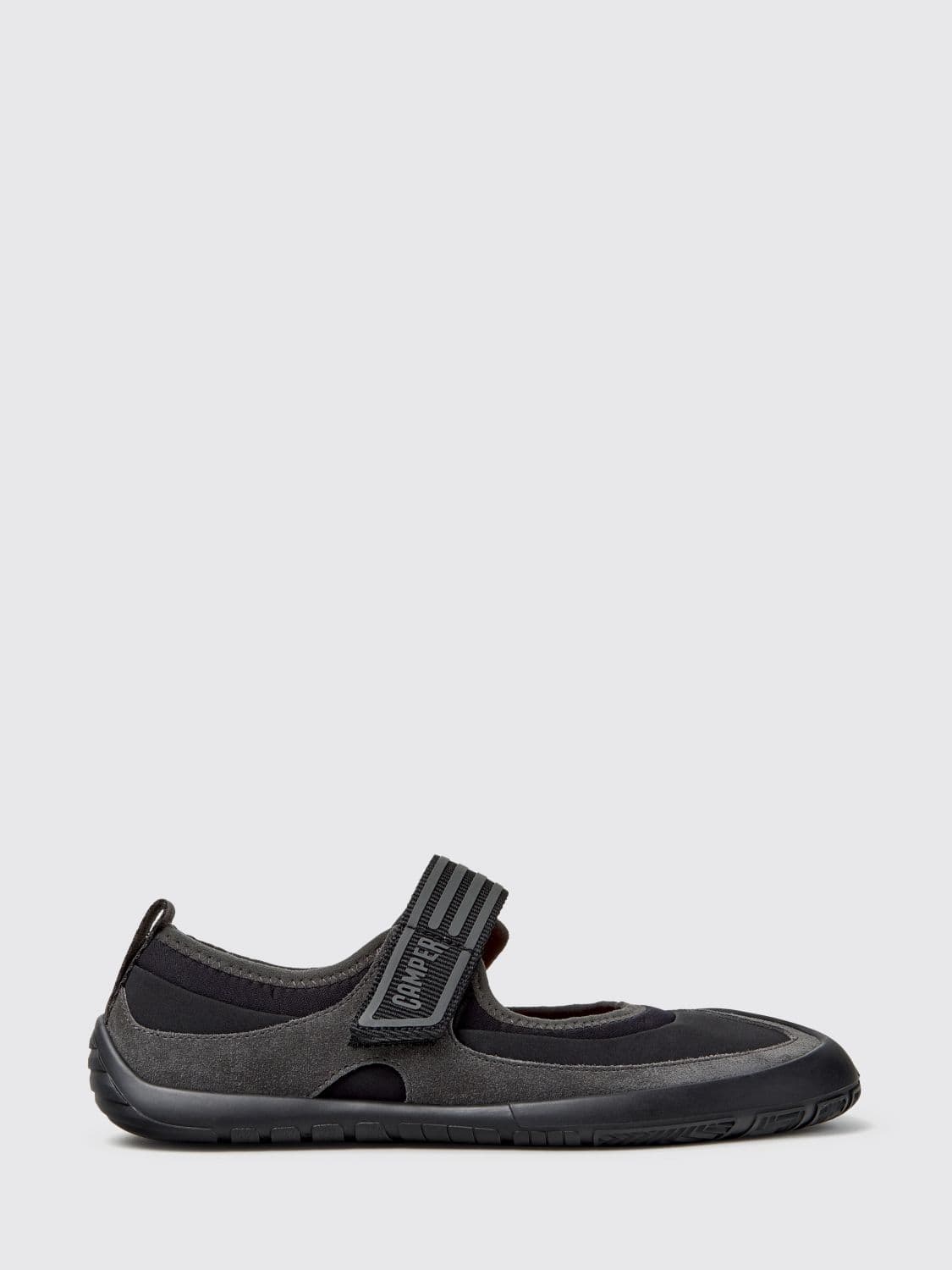 Camper Peu Path+ Suede and Recycled PET Mary Jane Ballerina Flats