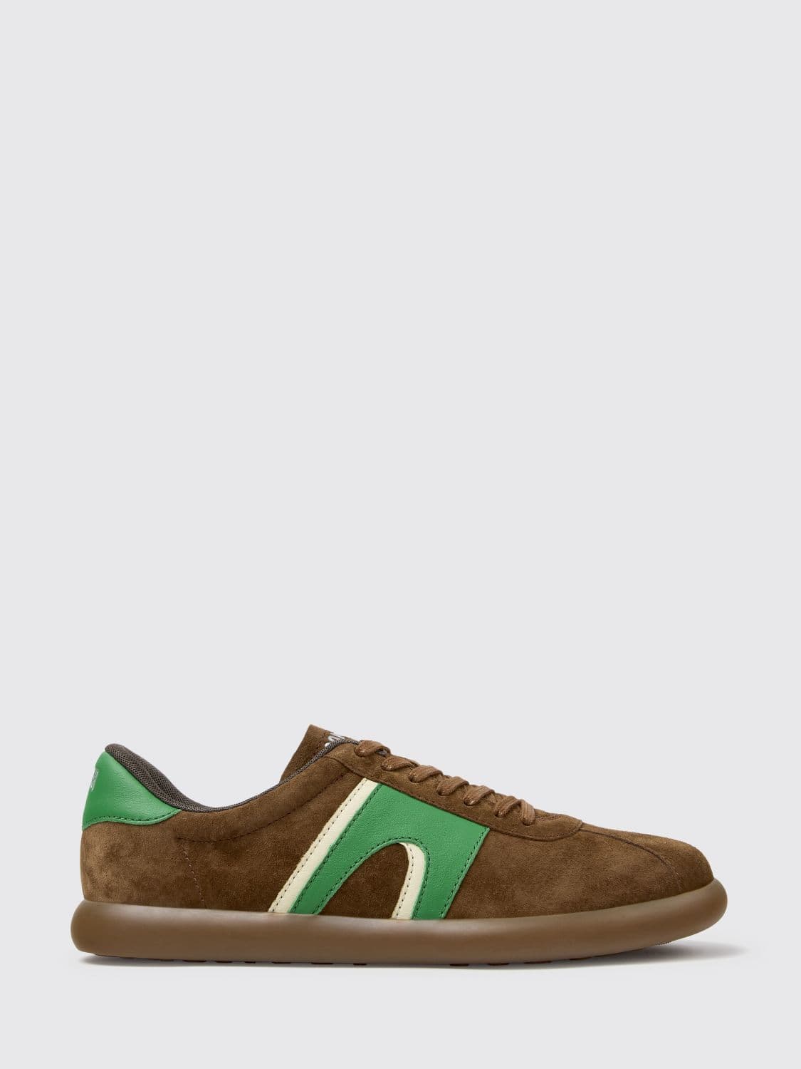 Camper Pelotas Soller Low-Top Sneakers in Suede with Contrasting Logo