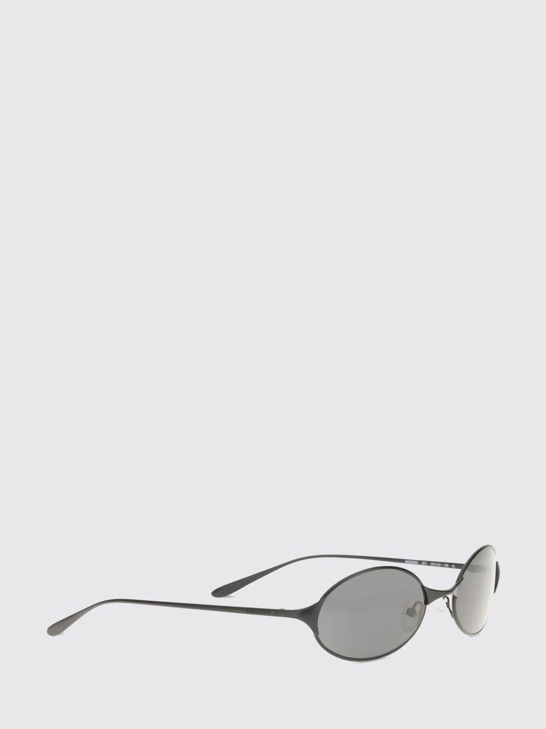 Mcqueen Oval Metal Sunglasses with Engraved Logo and Adjustable Nose Pads · OS