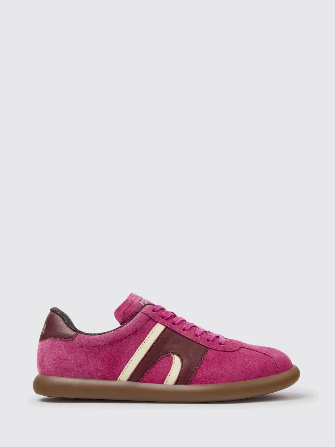 Camper Two-Tone Pelotas Soller Low-Top Sneakers in Smooth and Suede Calfskin