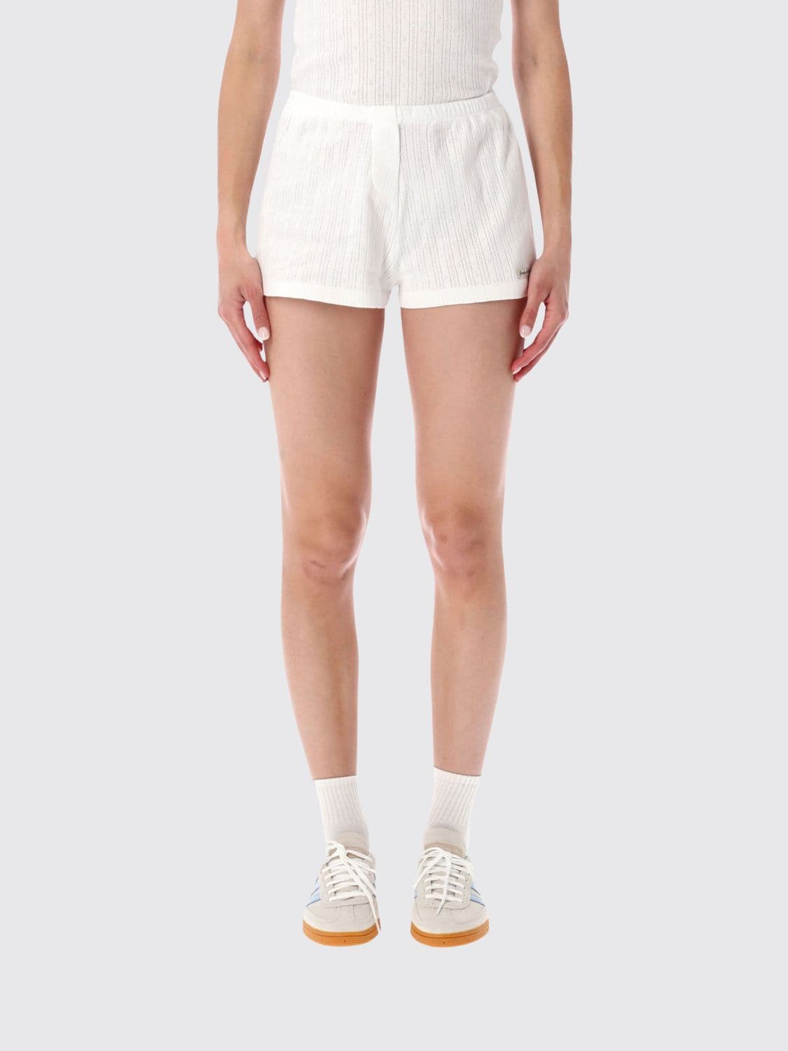 Sporty & Rich Mid-Rise Cotton Jogging Shorts