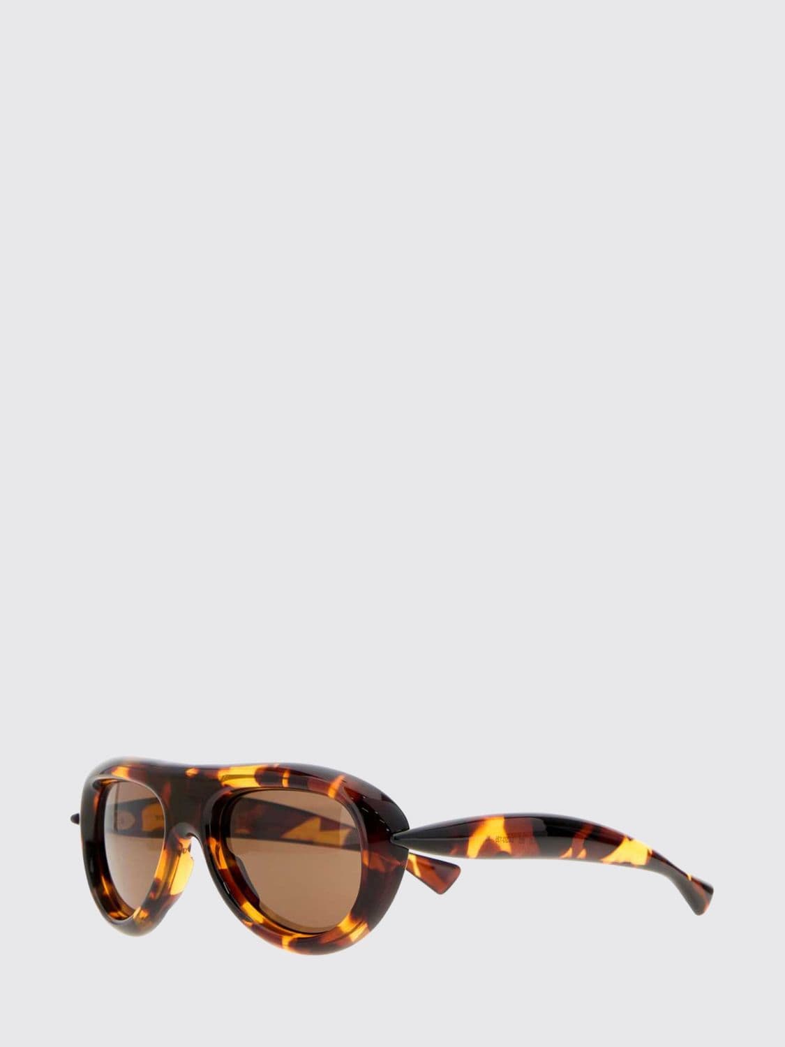 Bottega Veneta Sardine Aviator Sunglasses with Tortoiseshell Frame · OS