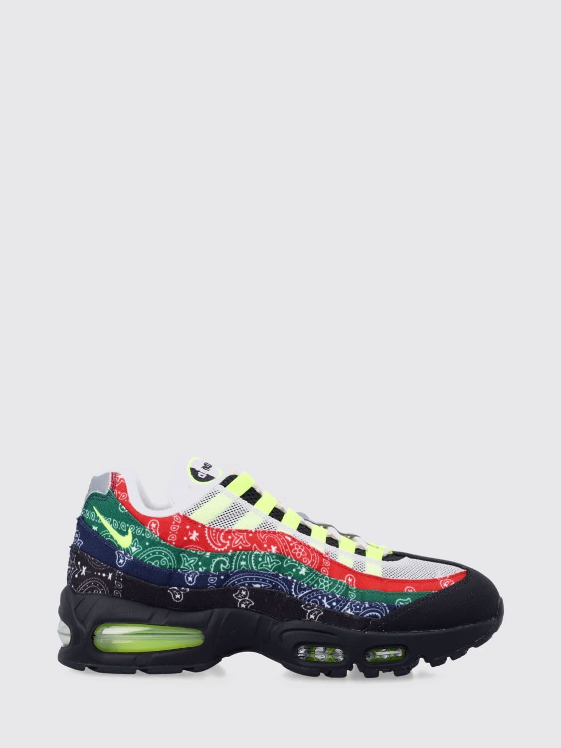 Nike Air Max 95 Big Bubble Mesh Trainers with Multicolour Stripe Pattern