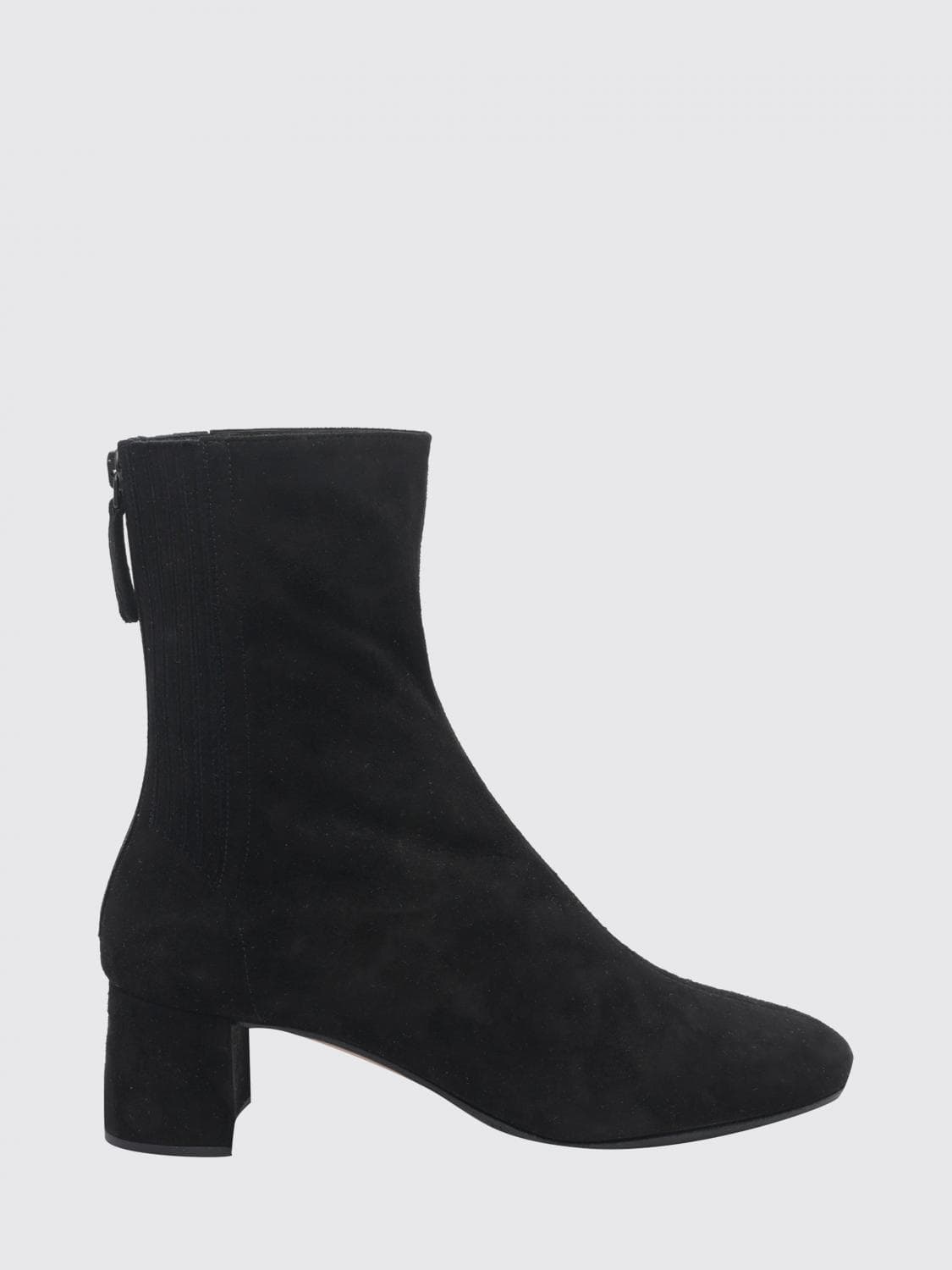 Aquazzura Saint Honorè Suede Ankle Boots with a Mid Heel