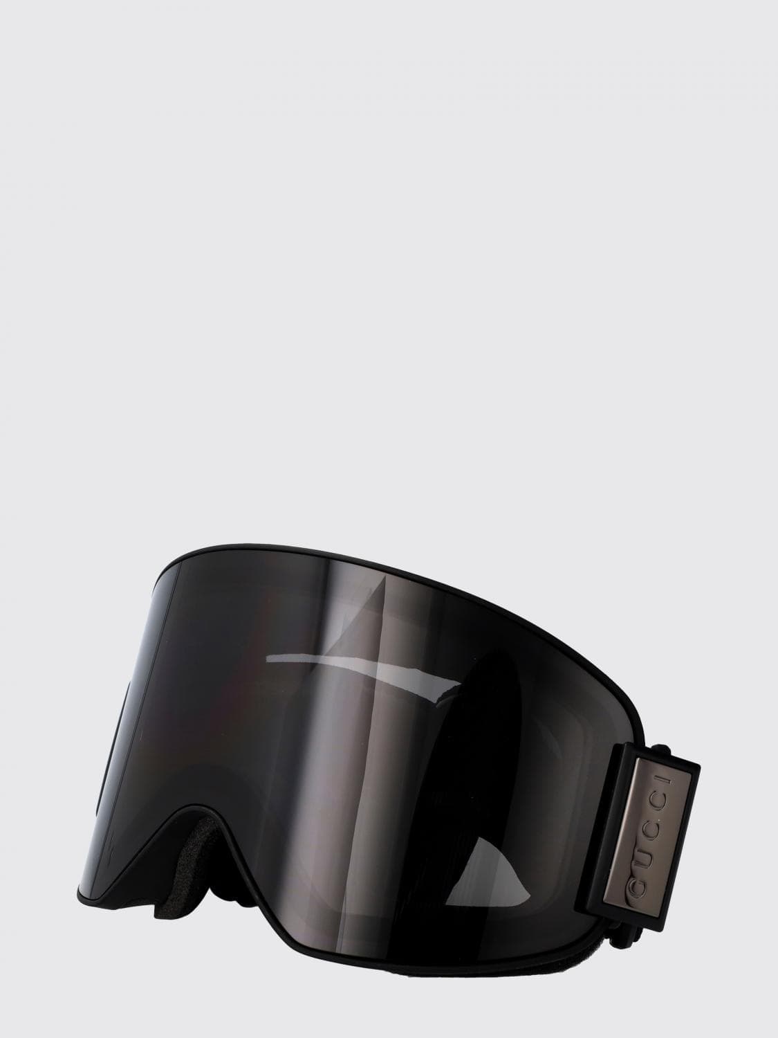 Gucci Acetate Ski Goggles with Engraved Logo and Adjustable Strap