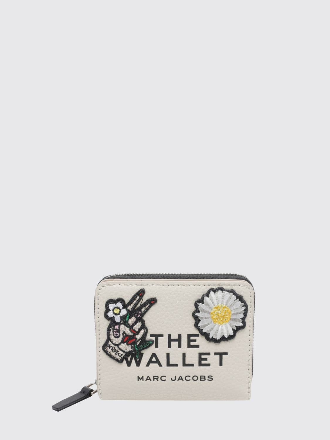 Marc Jacobs Small Hammered Leather Wallet with Embroidered Logo · OS