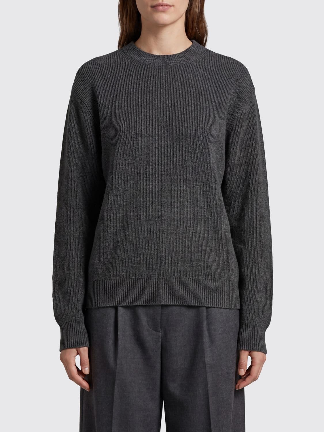 Golden Goose Relaxed Fit Cotton-Blend Crewneck Jumper with Rear Logo
