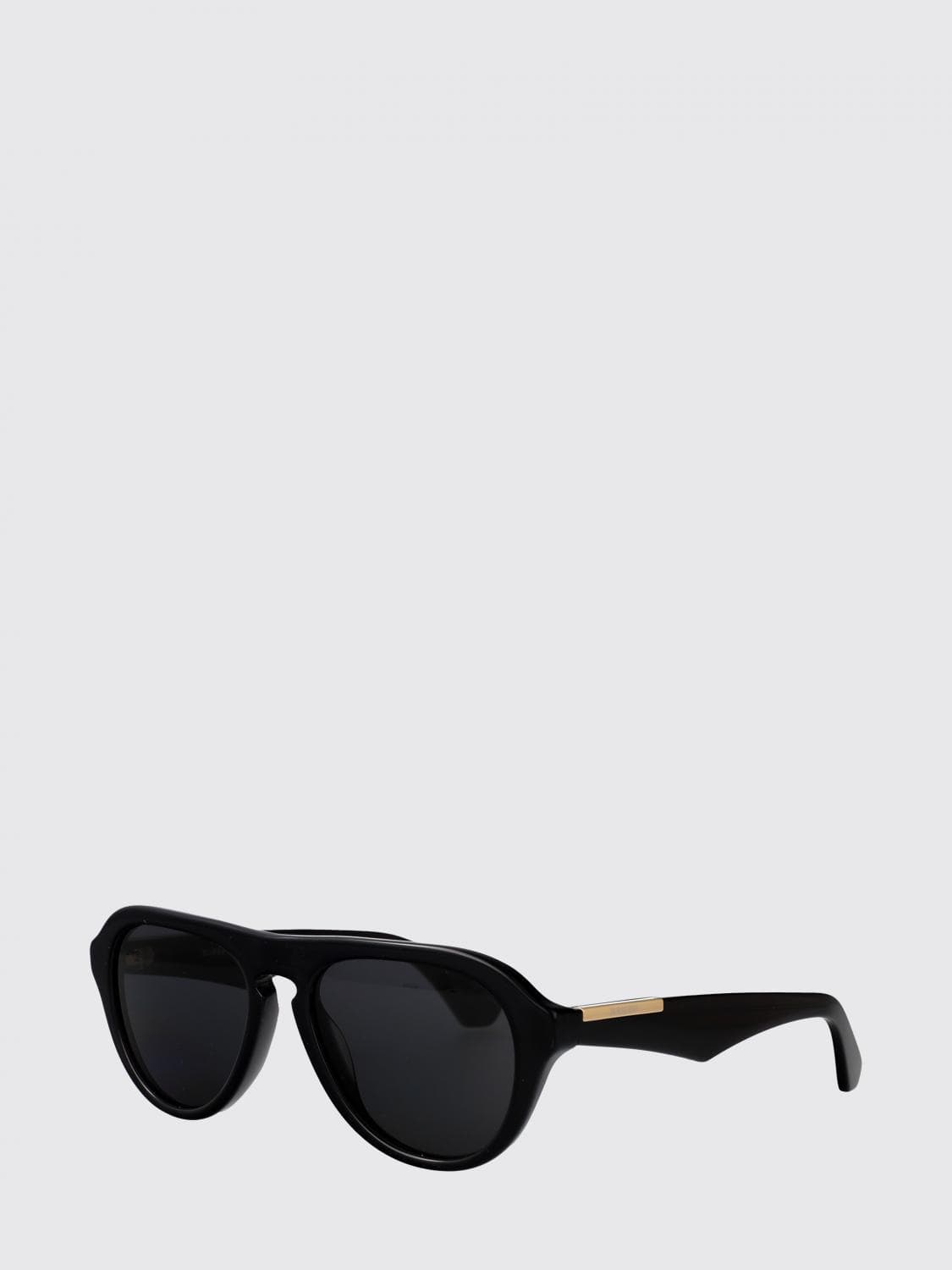 Burberry Aviator Acetate Sunglasses with Rounded Shape and Logo